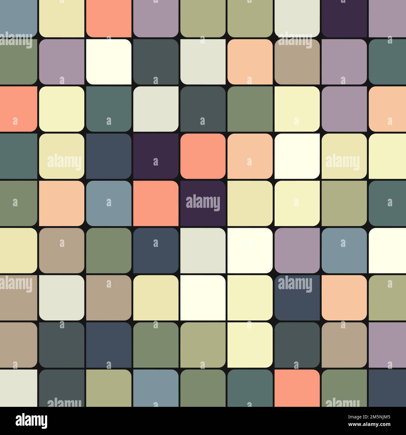 Color checkered squares background generative pattern illustration Stock Vector