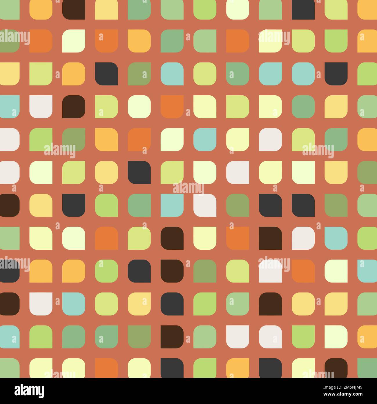 Color checkered squares background generative pattern illustration Stock Vector