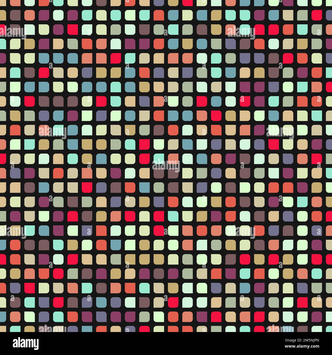 Color checkered squares background generative pattern illustration Stock Vector