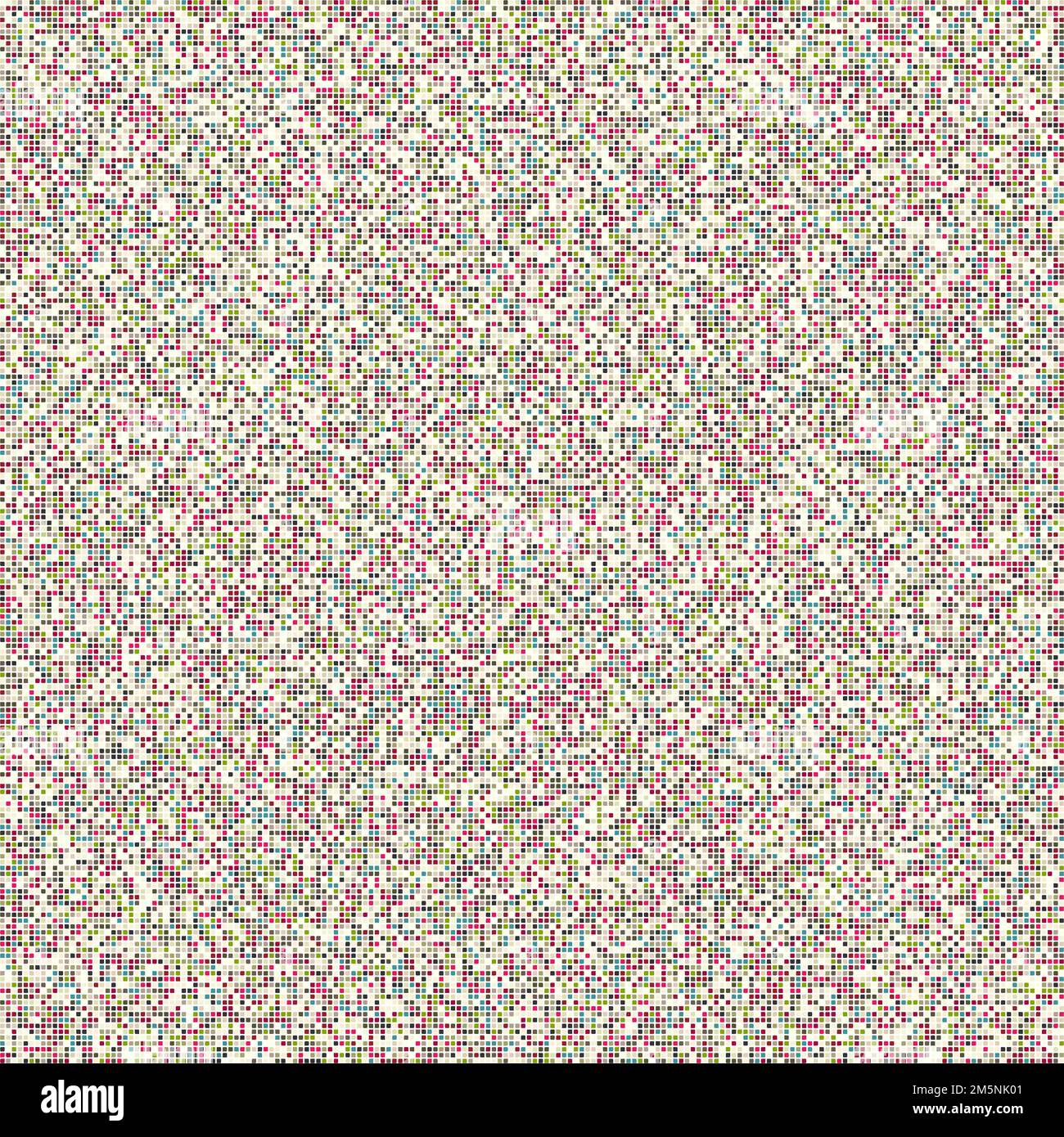 Color checkered squares background generative pattern illustration Stock Vector