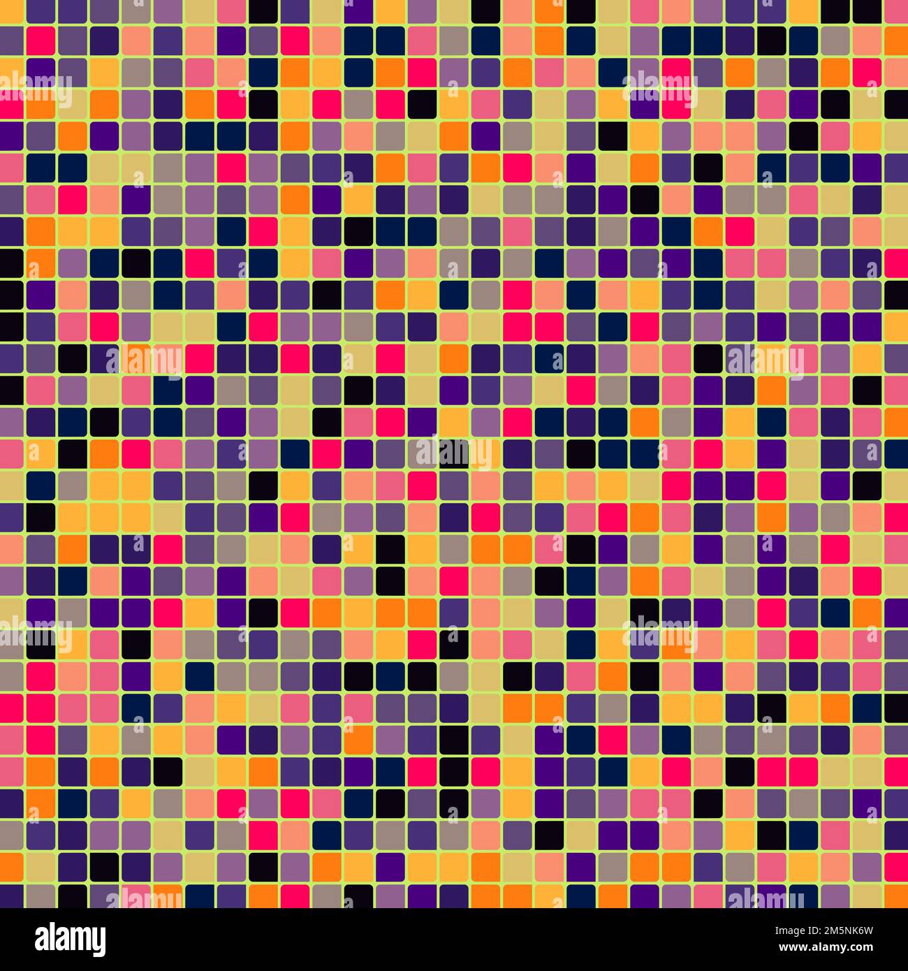 Color checkered squares background generative pattern illustration Stock Vector