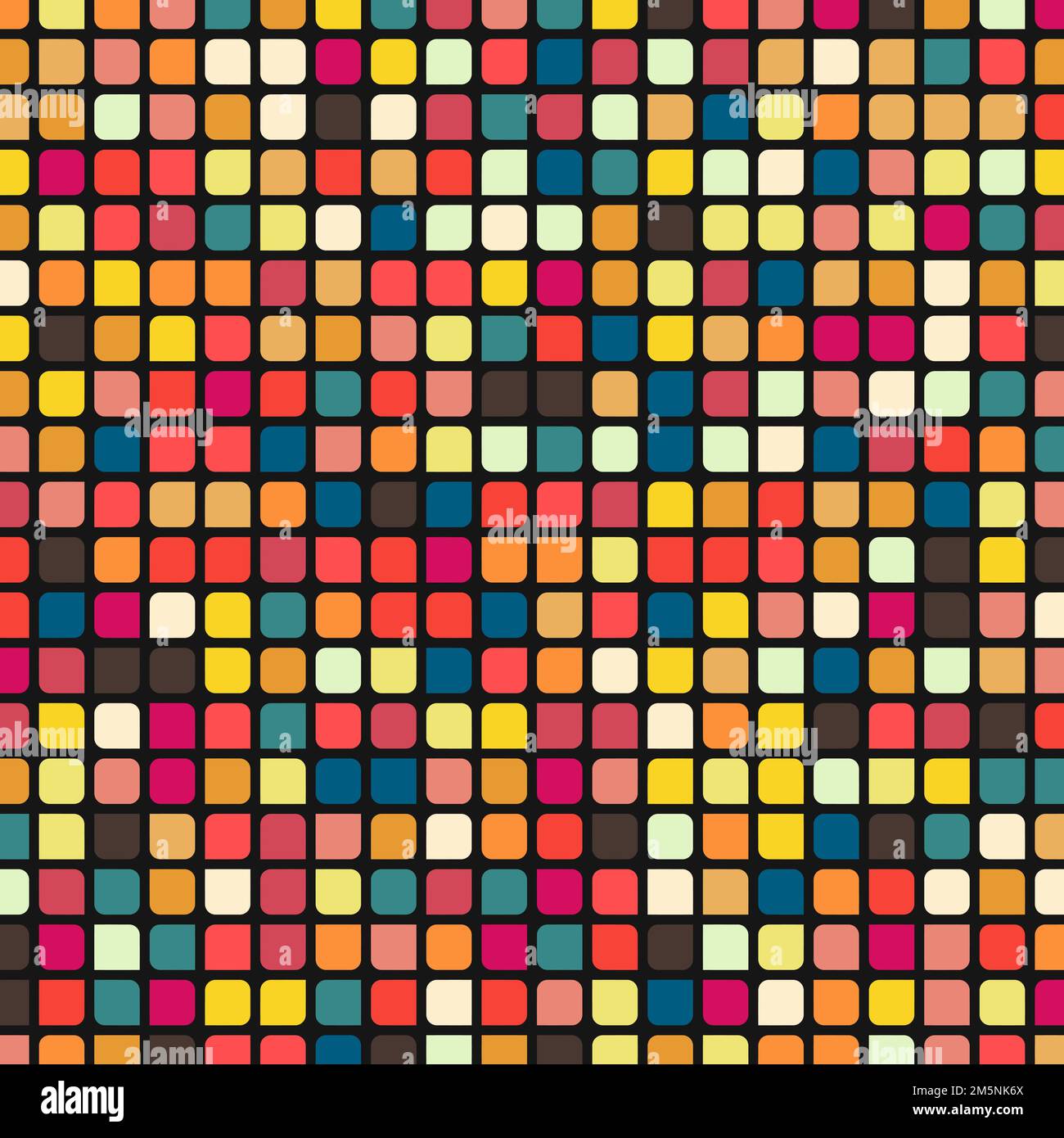 Color checkered squares background generative pattern illustration Stock Vector
