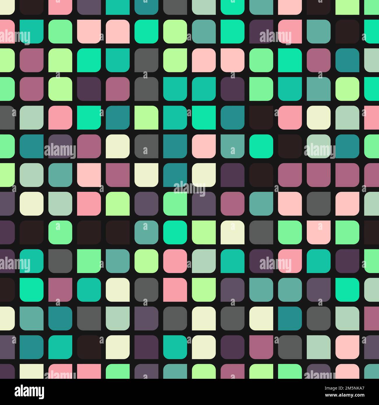Color checkered squares background generative pattern illustration Stock Vector