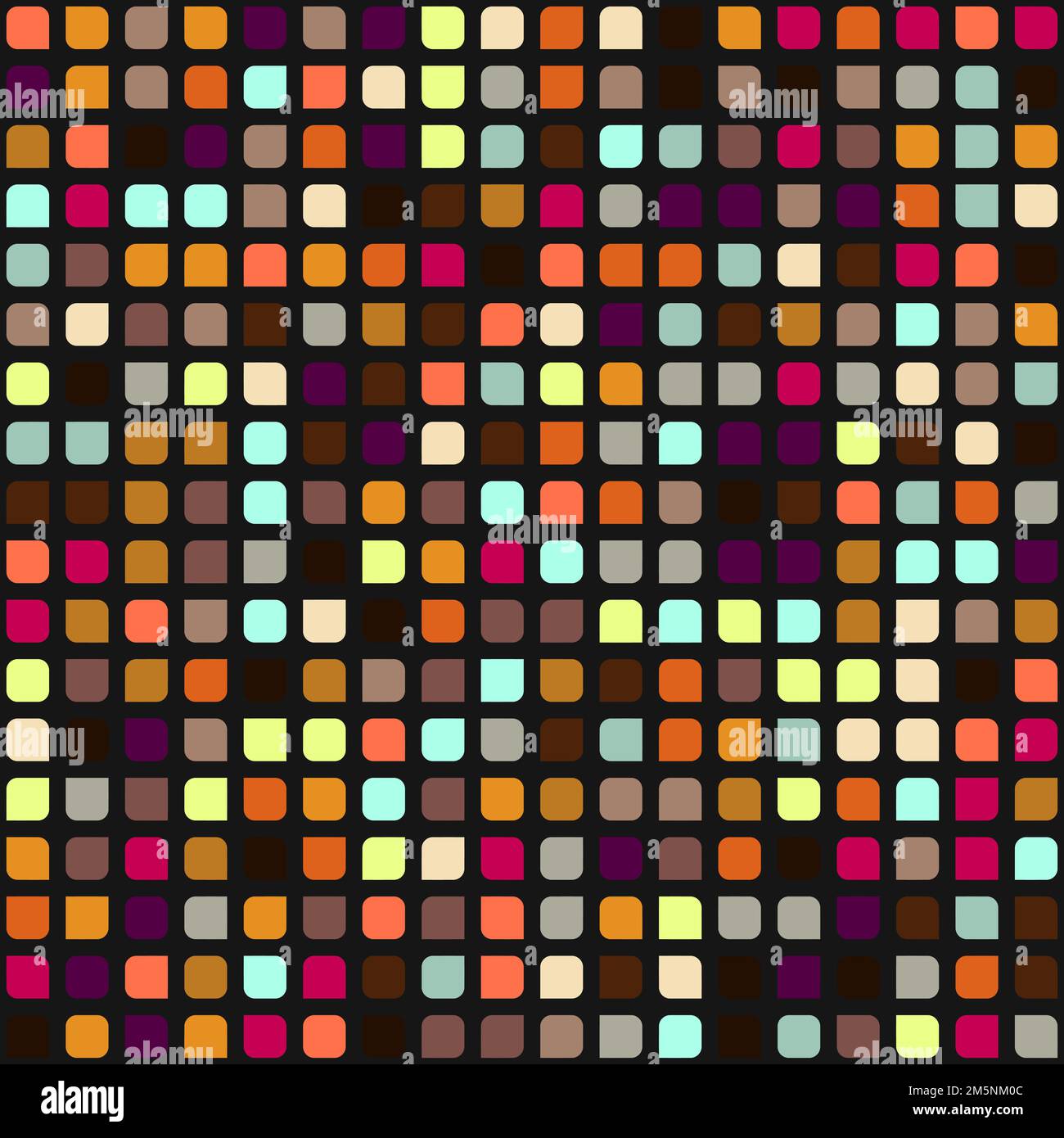 Color checkered squares background generative pattern illustration Stock Vector