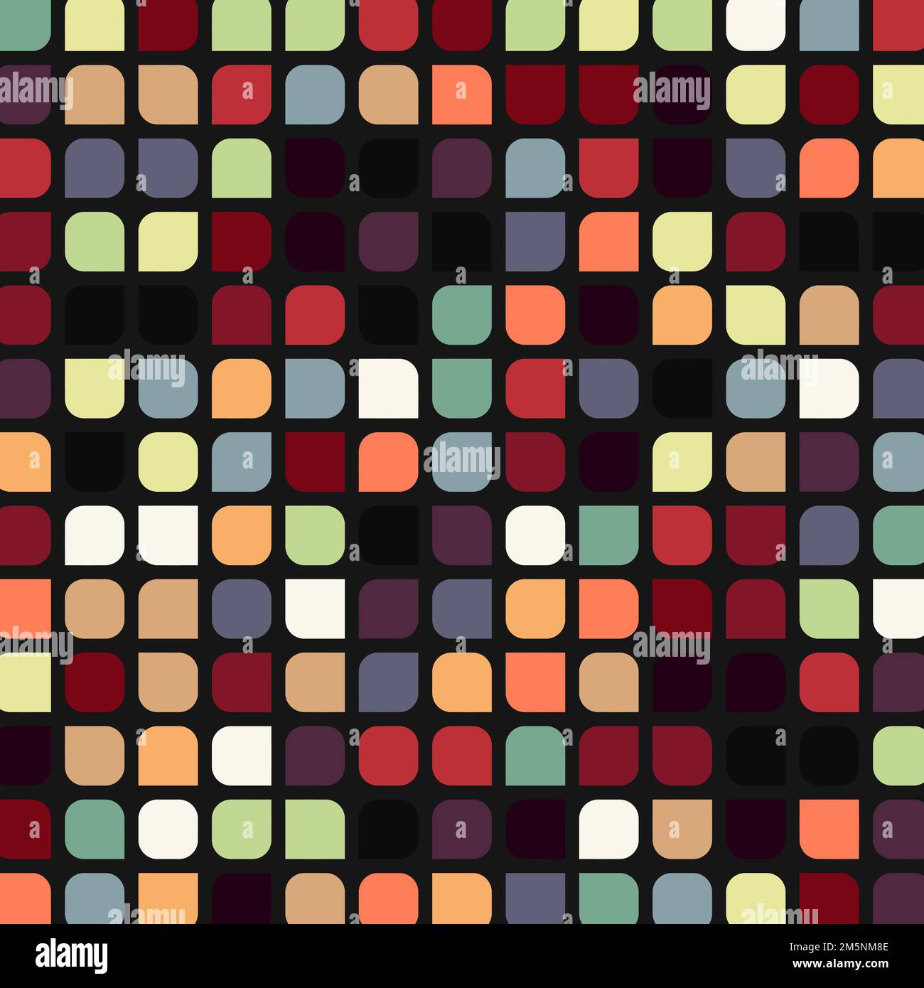 Color checkered squares background generative pattern illustration Stock Vector