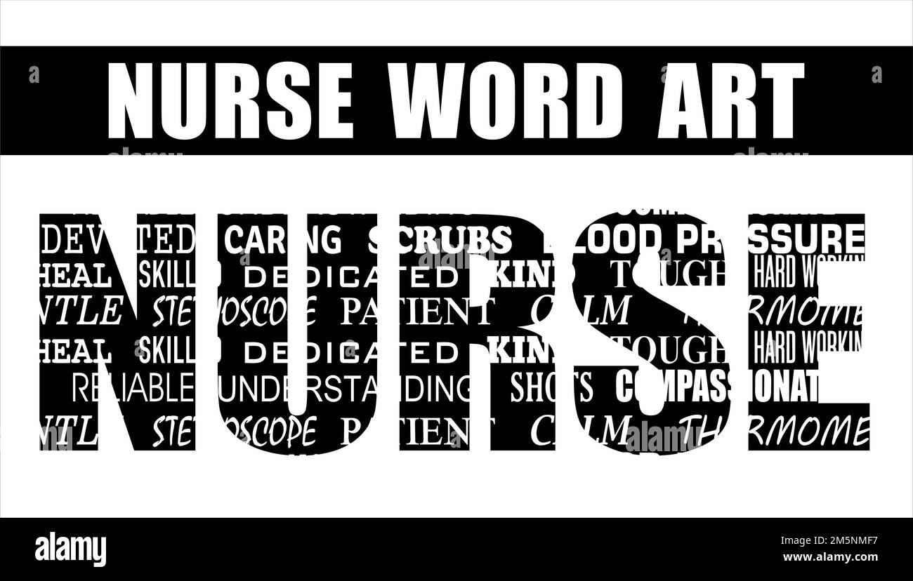 NURSE WORD ART for tshirt/mug Stock Vector Image & Art Alamy