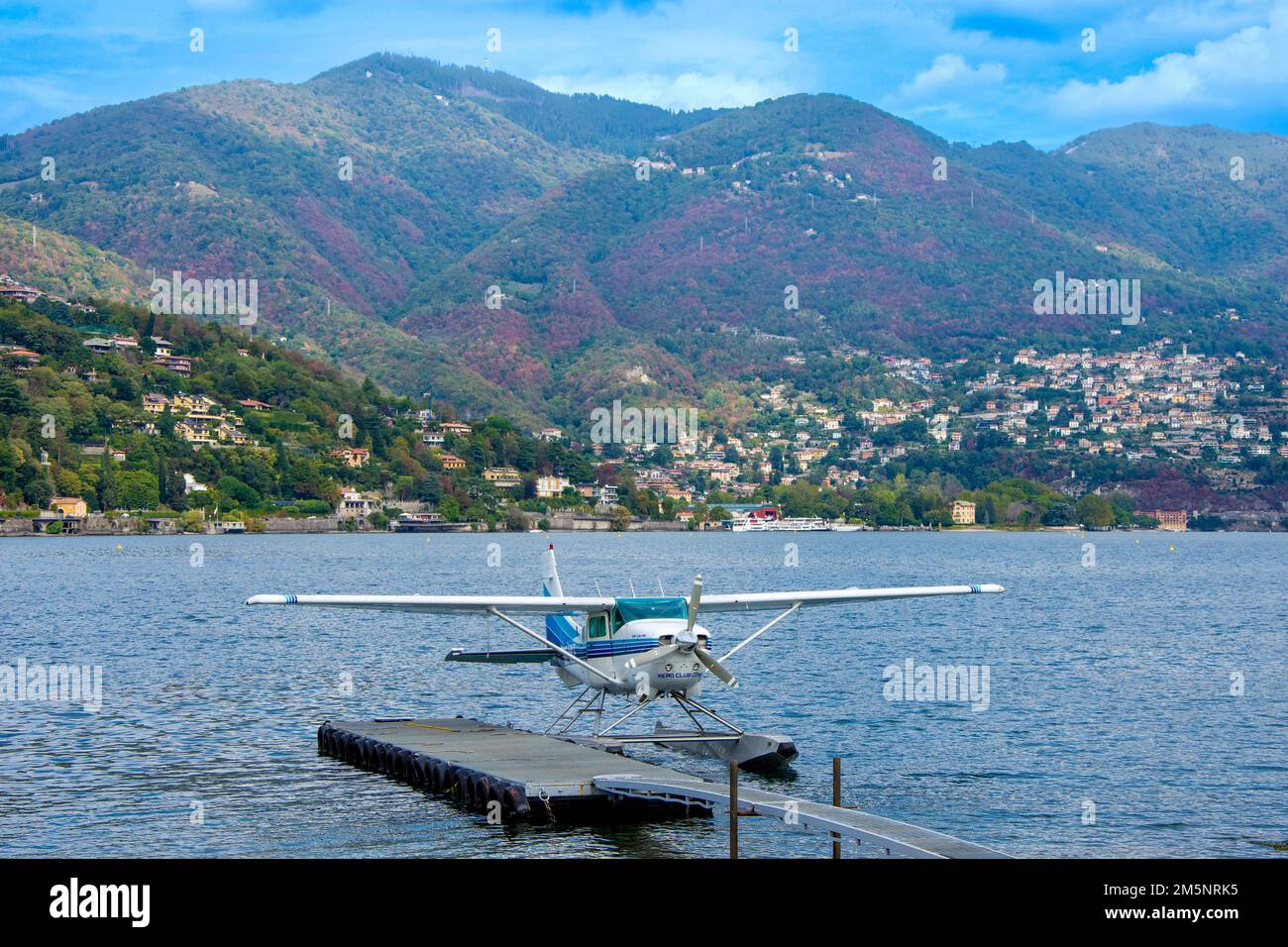 River plane at Lake Como, Lombardy Italy Stock Photo