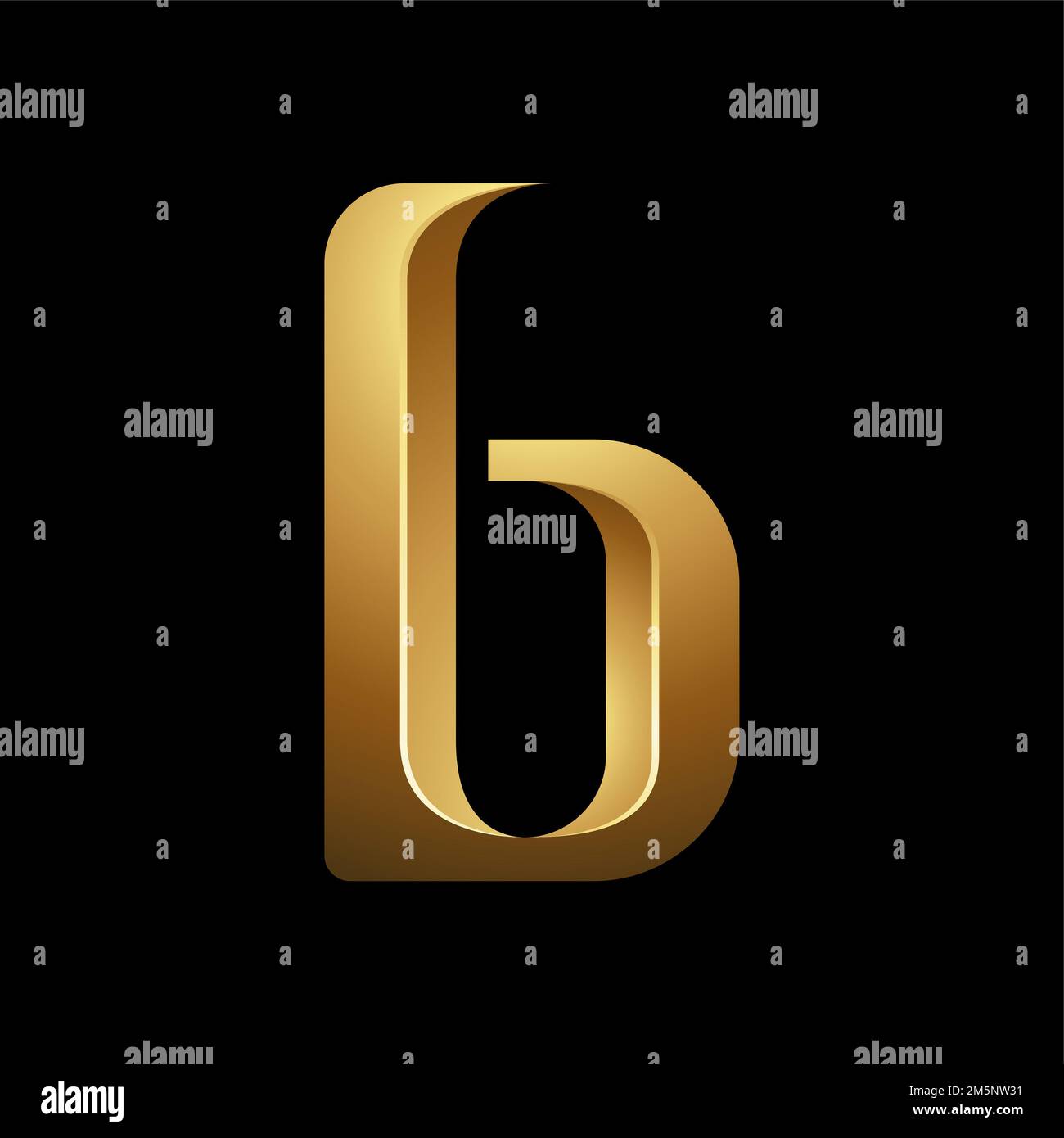 Golden Embossed Letter B on a Black Background Stock Photo Alamy