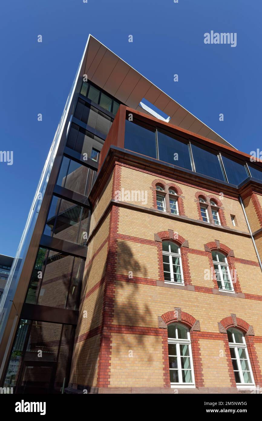 Historic building integrated into modern office building by SOP Architekten, Grant Thornton AG Germany Headquarters, Auditing Company, Duesseldorf Stock Photo