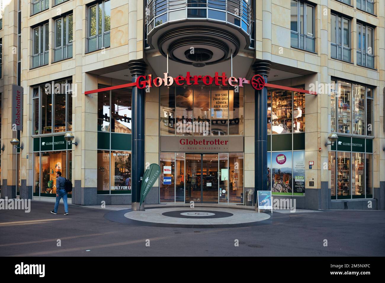 Globetrotter, shop, Tuebinger Strasse, Stuttgart, Baden-Wuerttemberg, Germany Stock Photo