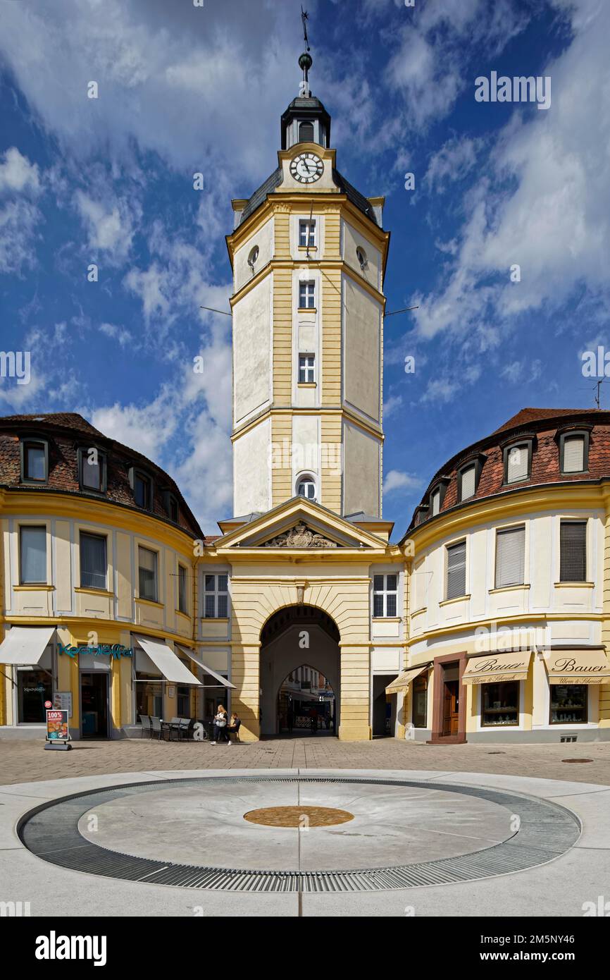 Herrieder Tor, 1712, 1757, 47 metres high, octagonal, tower, gate tower ...