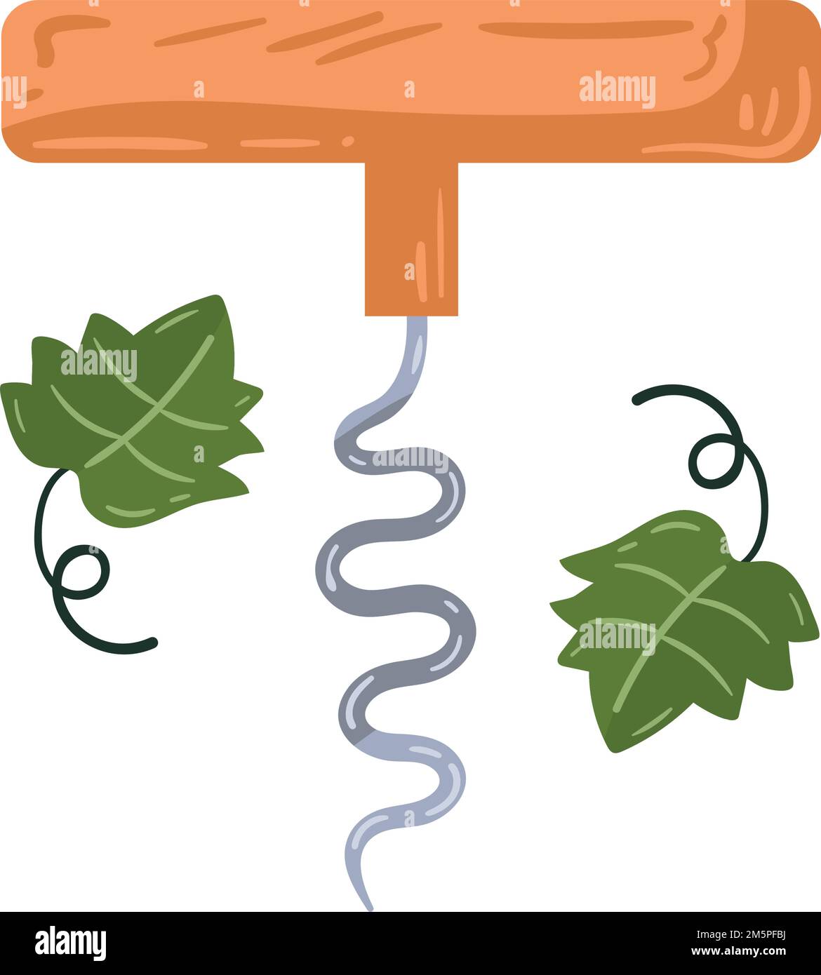 wine corkscrew tool Stock Vector Image & Art - Alamy
