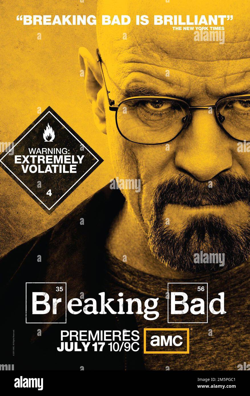 Breaking Bad  Bryan Cranston poster Stock Photo