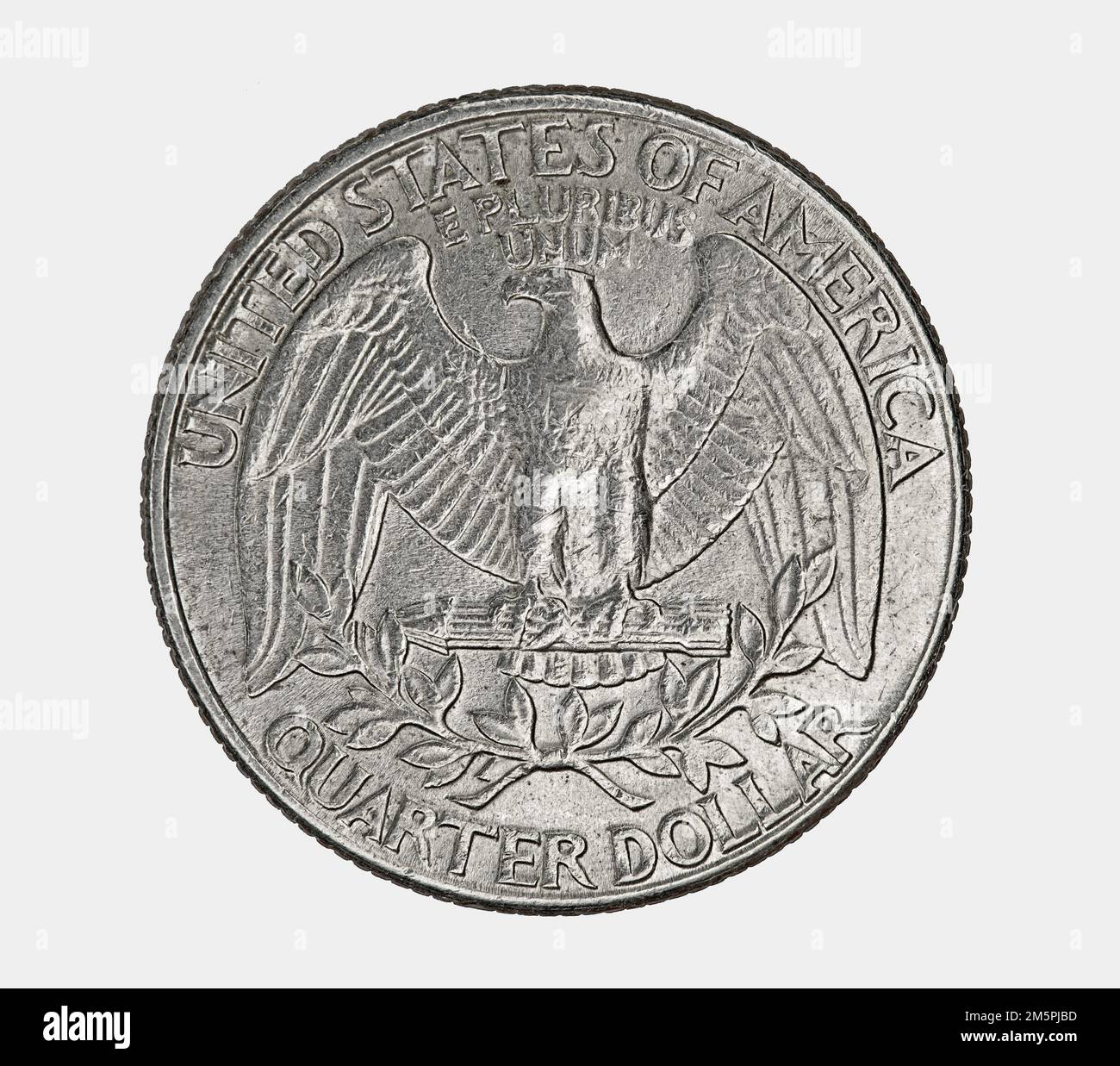United States quarter coin with eagle symbol Stock Photo Alamy