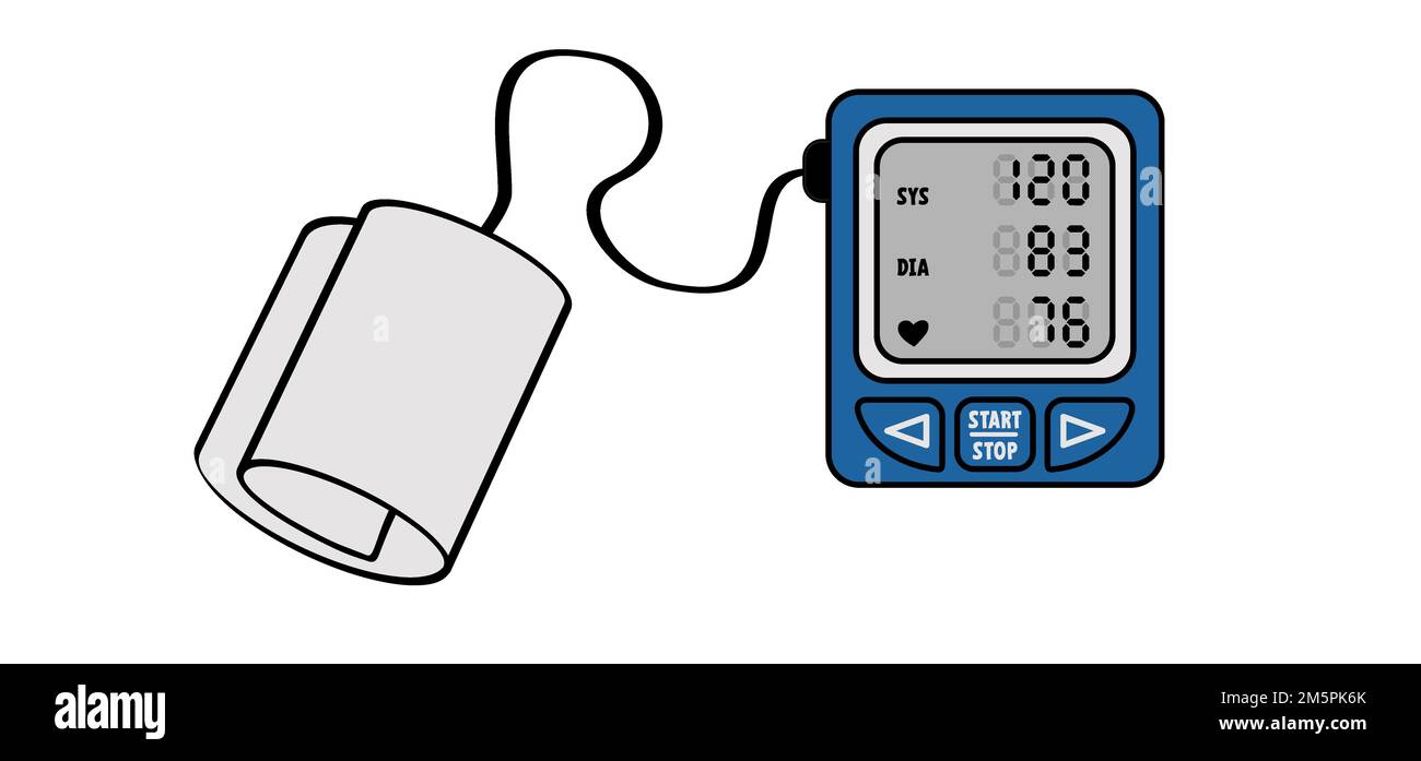 blood pressure check cartoon