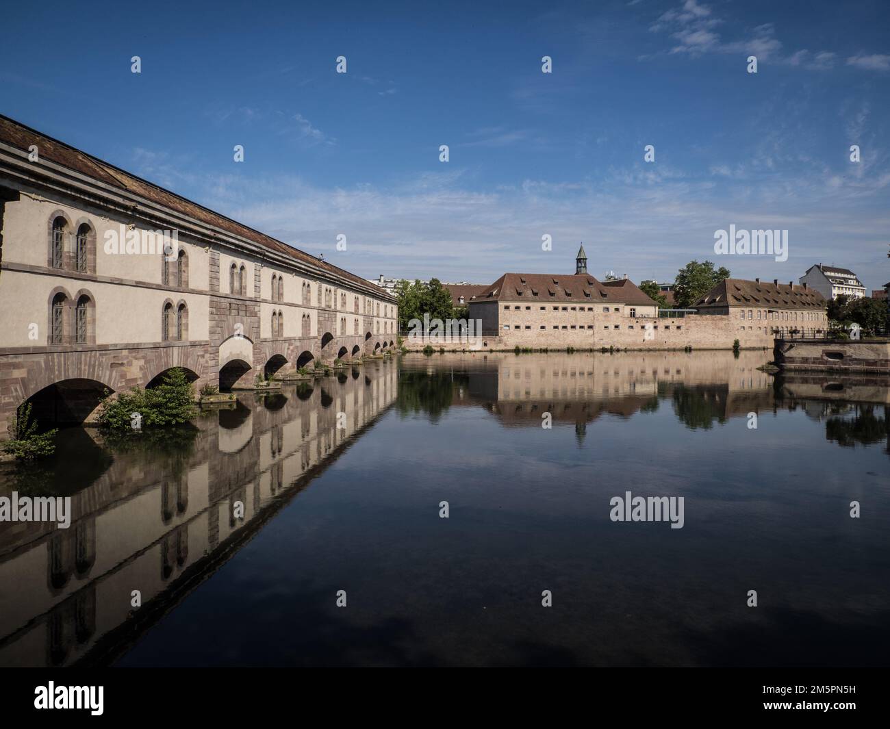 River Ill and canals, Petite France, Strasbourg, France Stock Photo