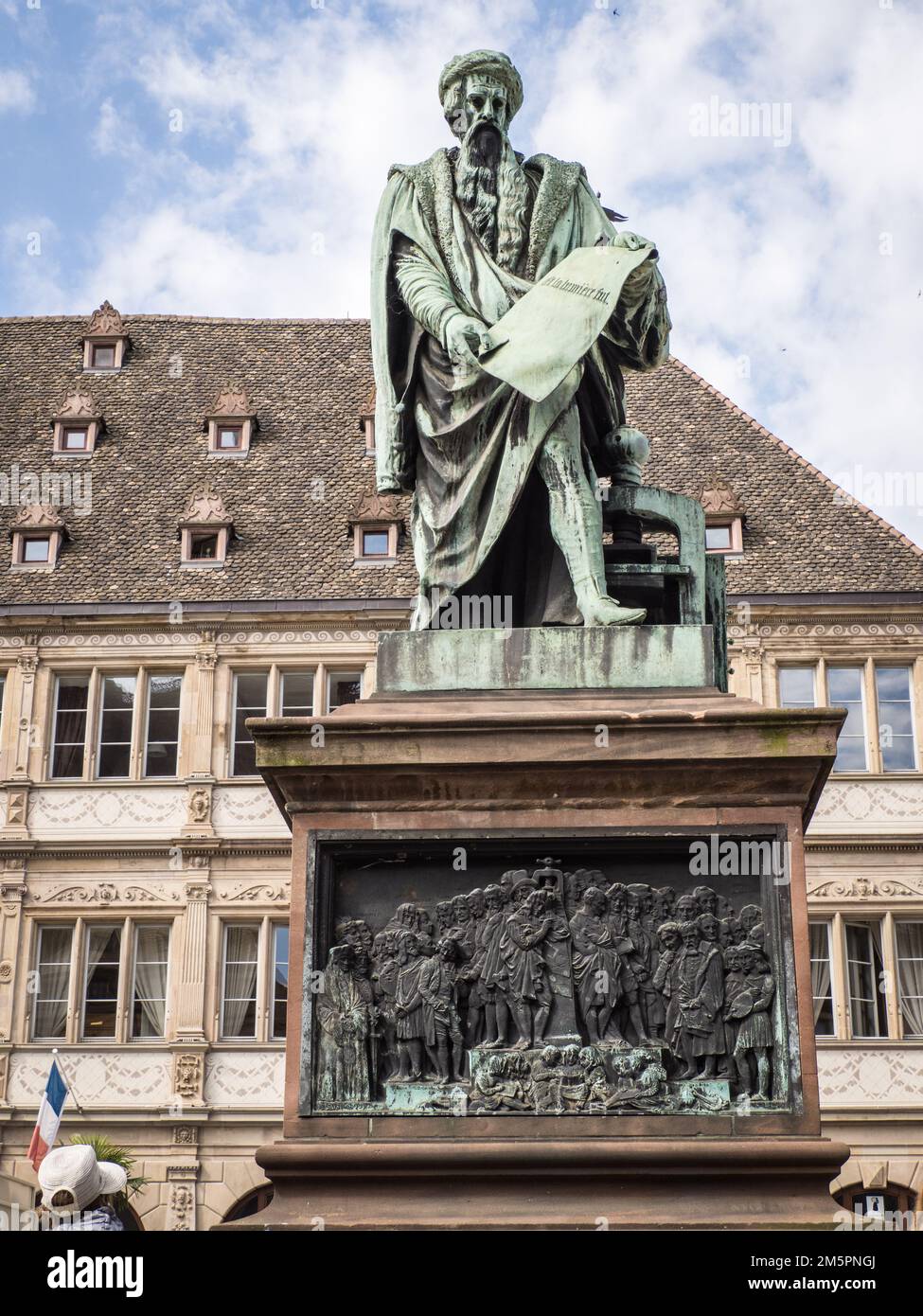 Johannes Gutenberg statue, Strasbourg, France Stock Photo
