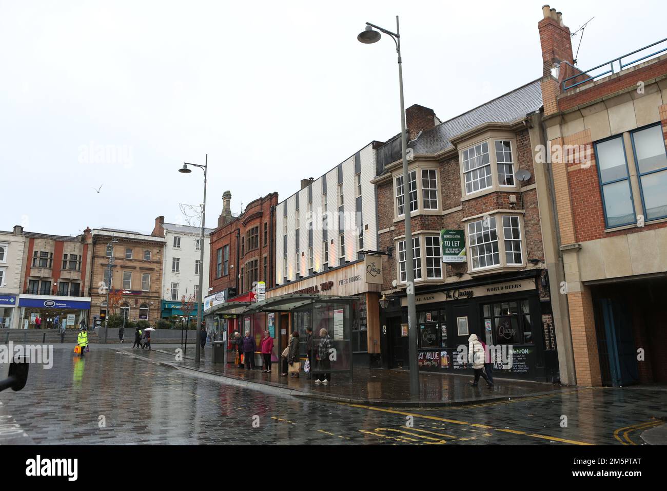 Darlington town centre in County Durham. Stock Photo