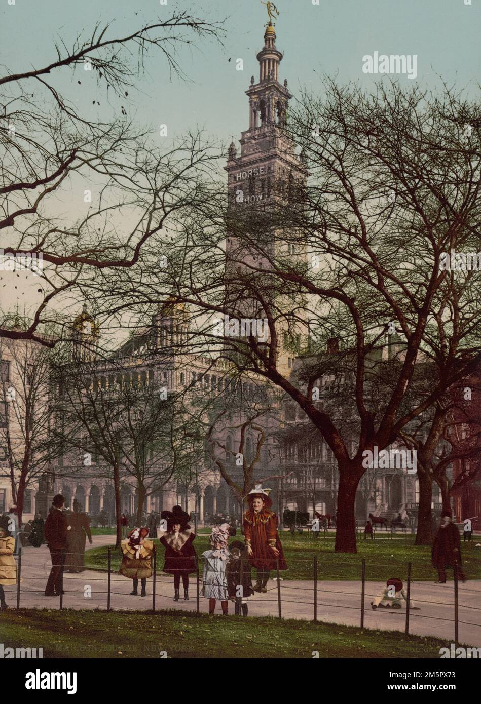 Madison Square, New York USA c 1901 - Detroit Publishing Co - Photochrom print Stock Photo