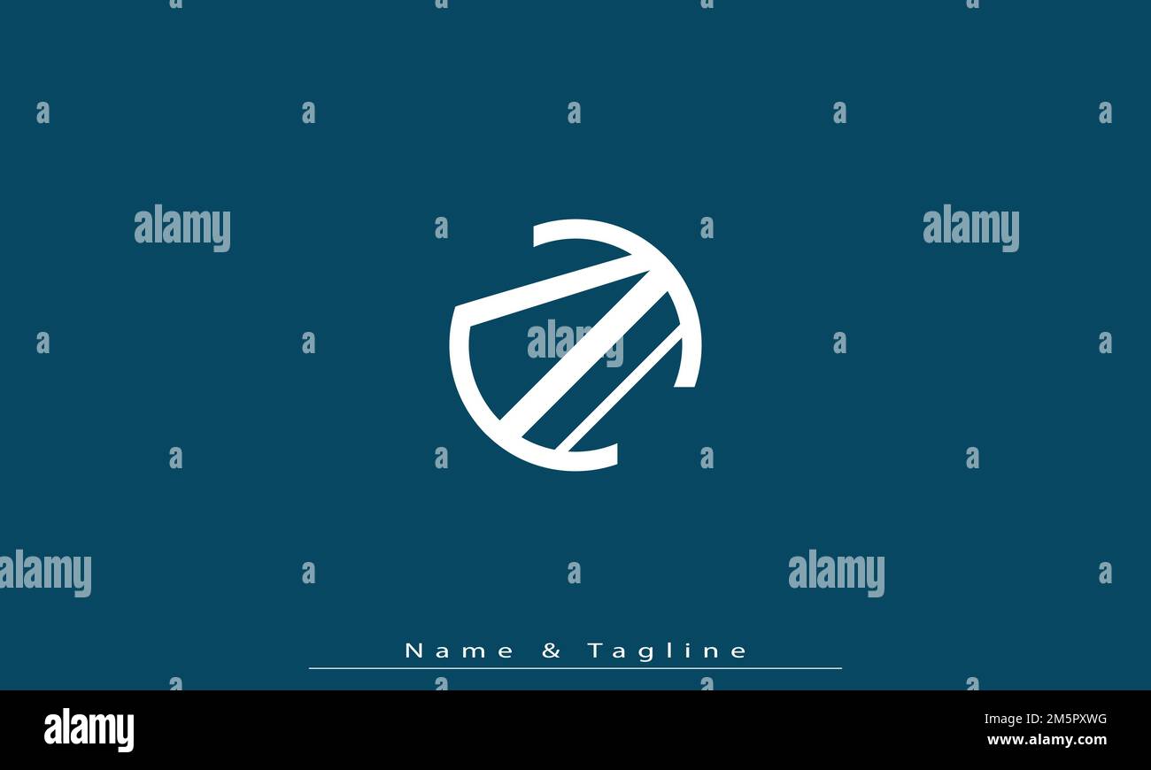 Alphabet letters Initials Monogram logo NA , AN Stock Vector