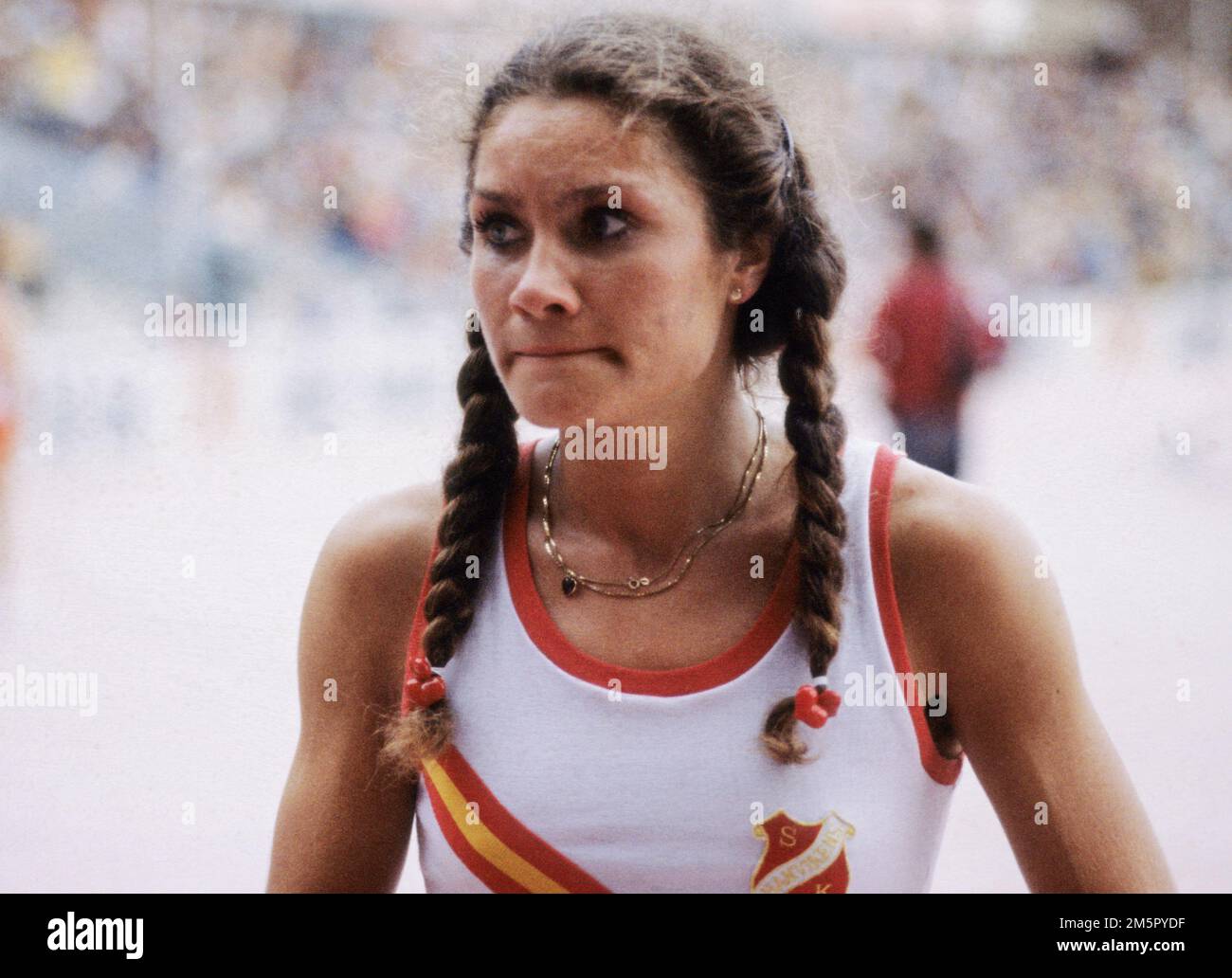 LINDA HAGLUND Sweden track&fielld athlete with participants in three