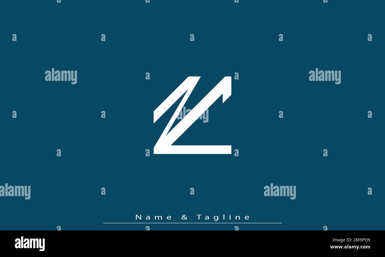 Alphabet letters Initials Monogram logo NC , CN Stock Vector