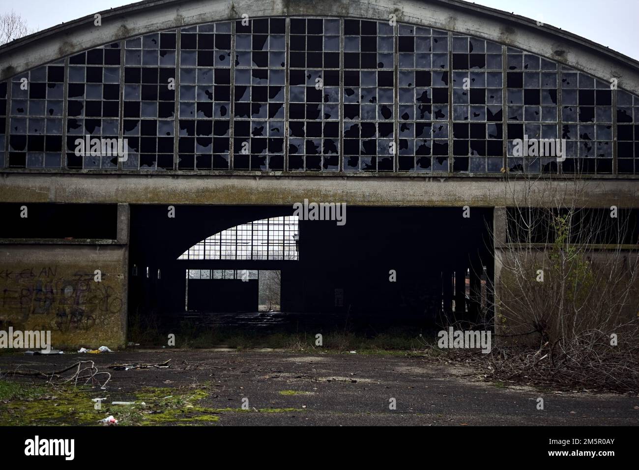 abandoned-warehouse-on-a-cloudy-day-stock-photo-alamy