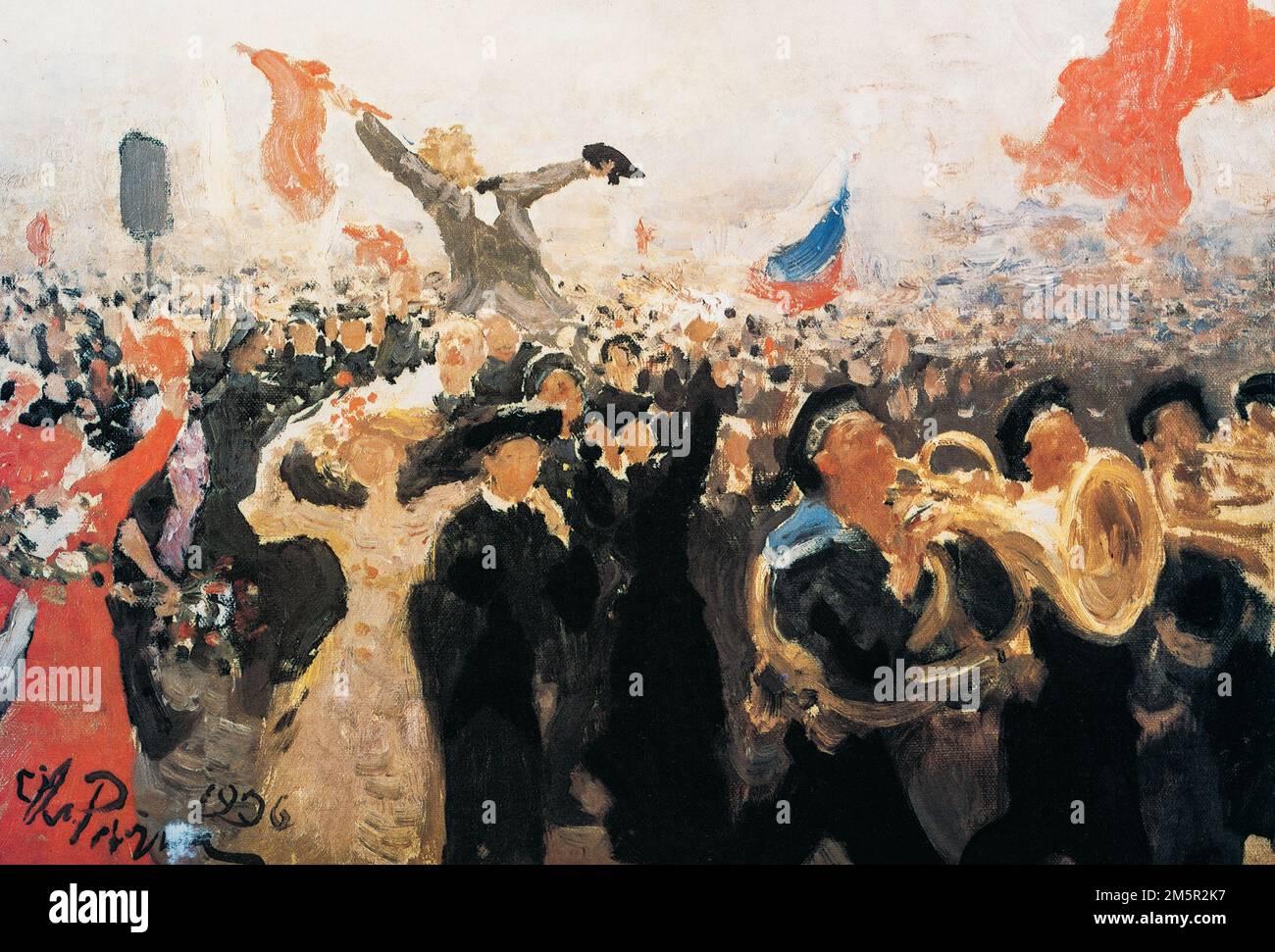 Demonstration 17 October 1905 Or The October Manifesto Painting By 