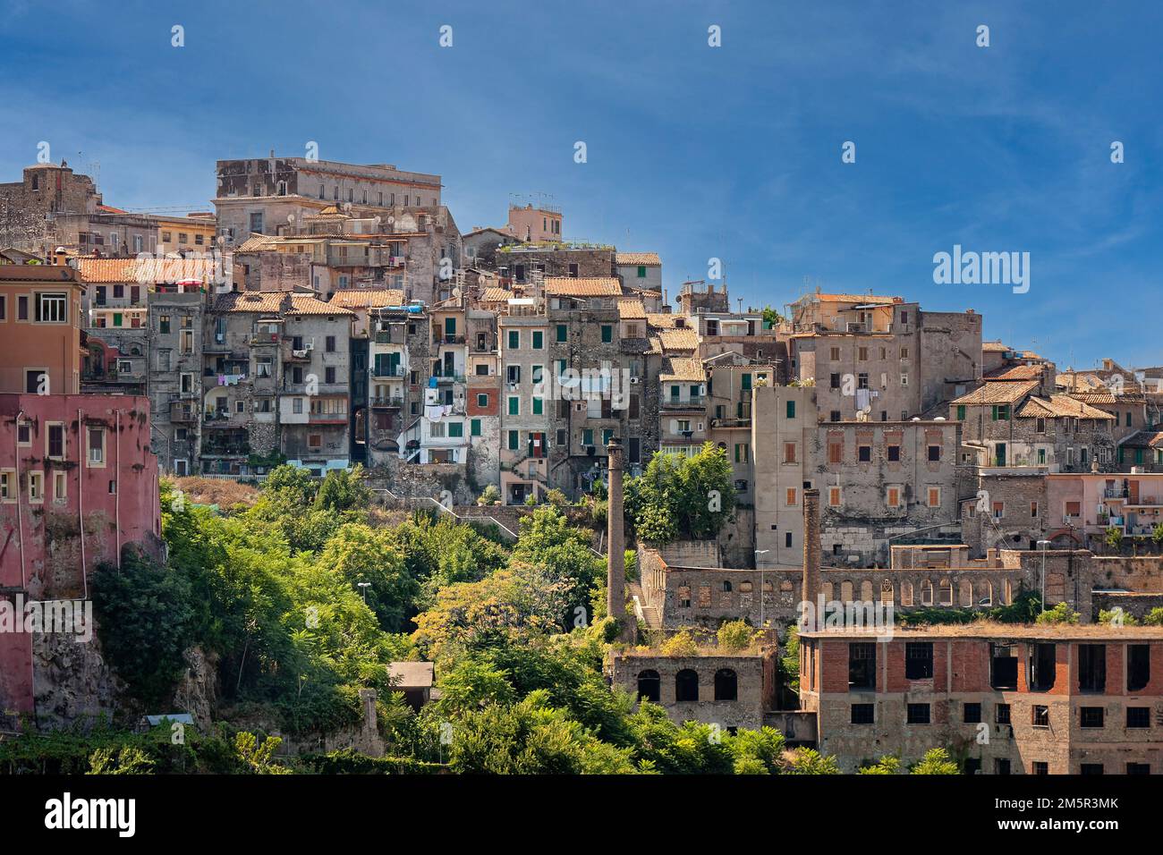 Tivoli, Italy - August 21, 2009: View of Tivoli, town in Lazio, central Italy, about 30 kilometers from Rome Stock Photo