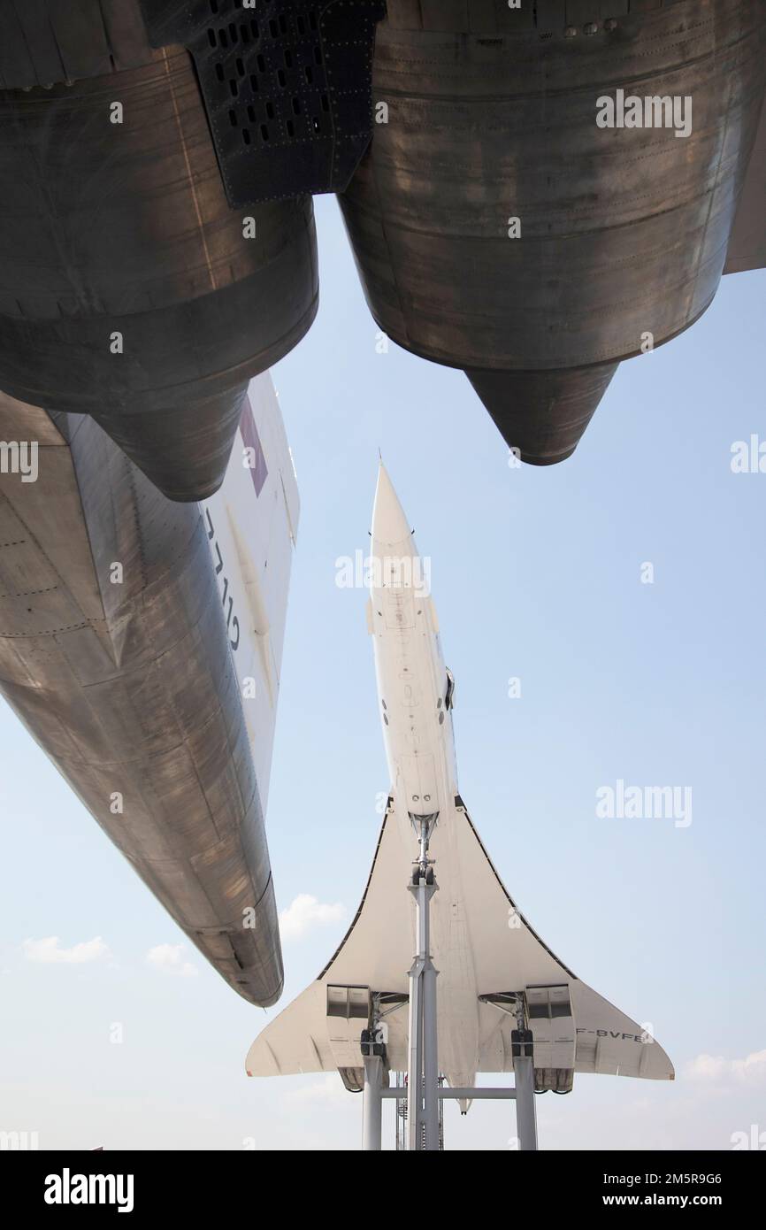 Two supersonic airliners Germany Stock Photo - Alamy