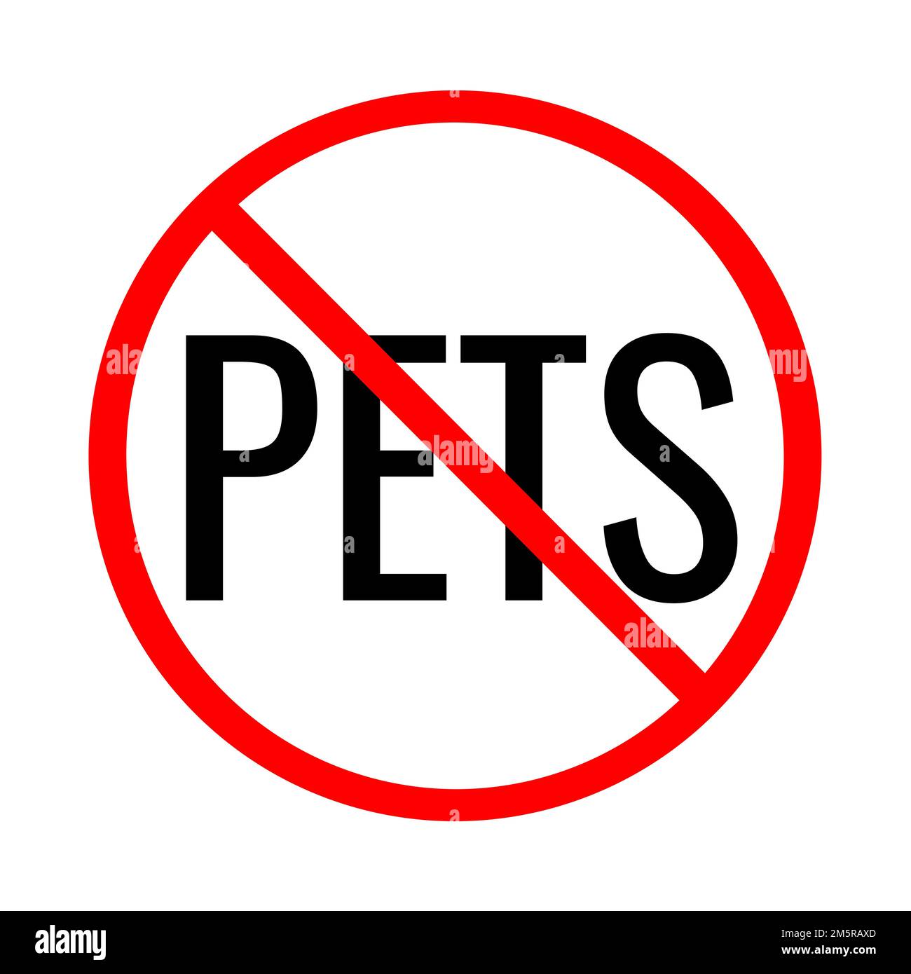 No pets allowed sign illustration Stock Photo Alamy