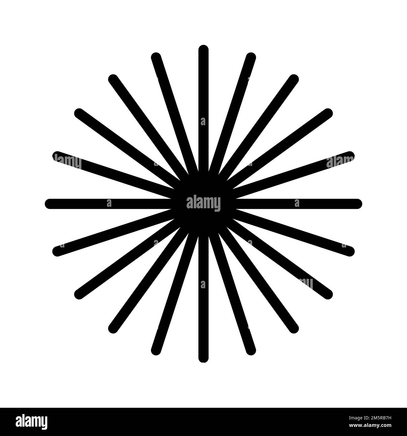 Asterisk symbol icon illustration with a white background Stock Photo