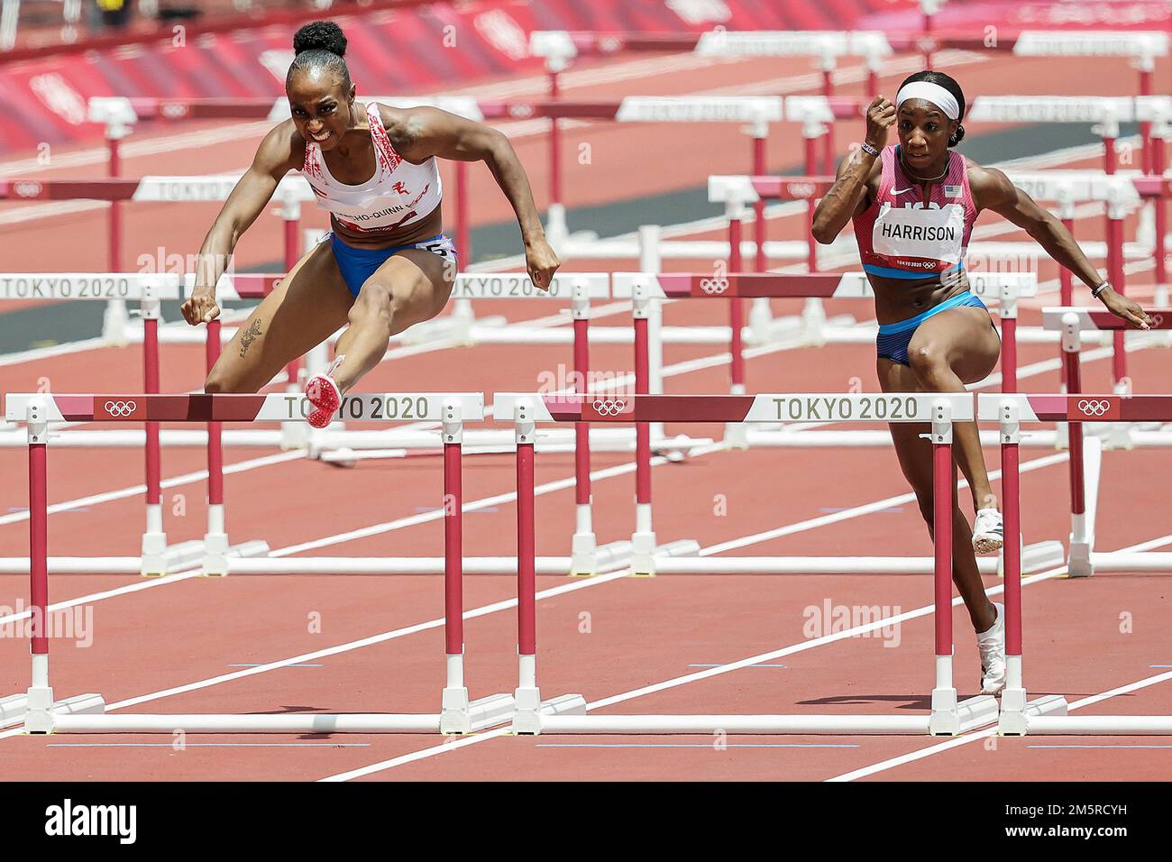 Jasmine CamachoQuinn (PUR) Olympic Champipn wins (C) and Silver