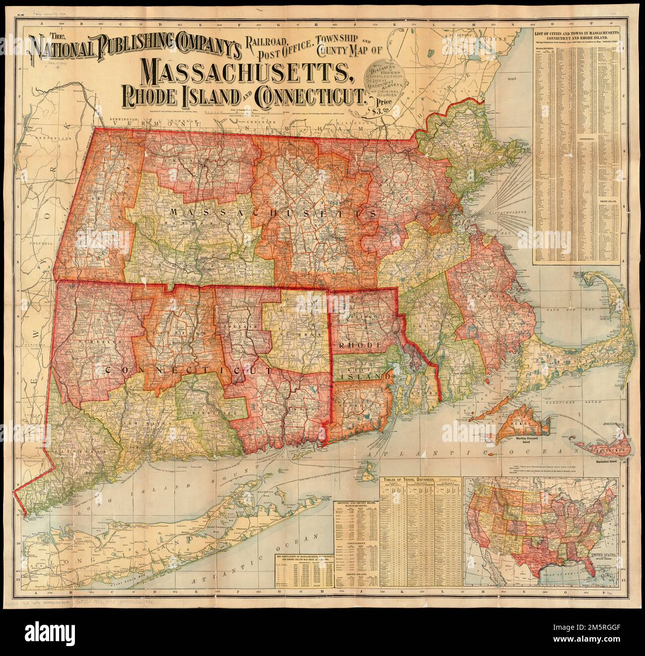 The National Publishing Company's railroad, post office, township and