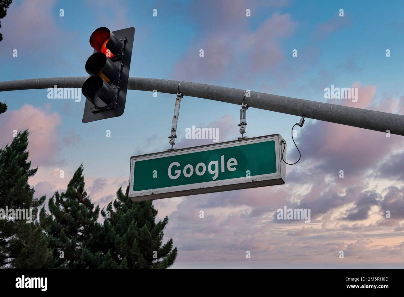 Google advertising signboard hi res stock photography and images alamy