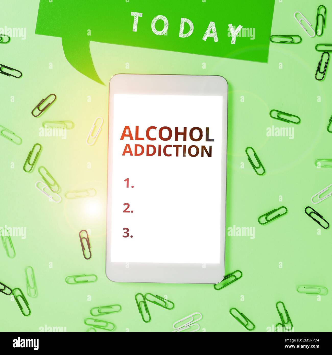 Conceptual display Alcohol Addiction. Concept meaning characterized by