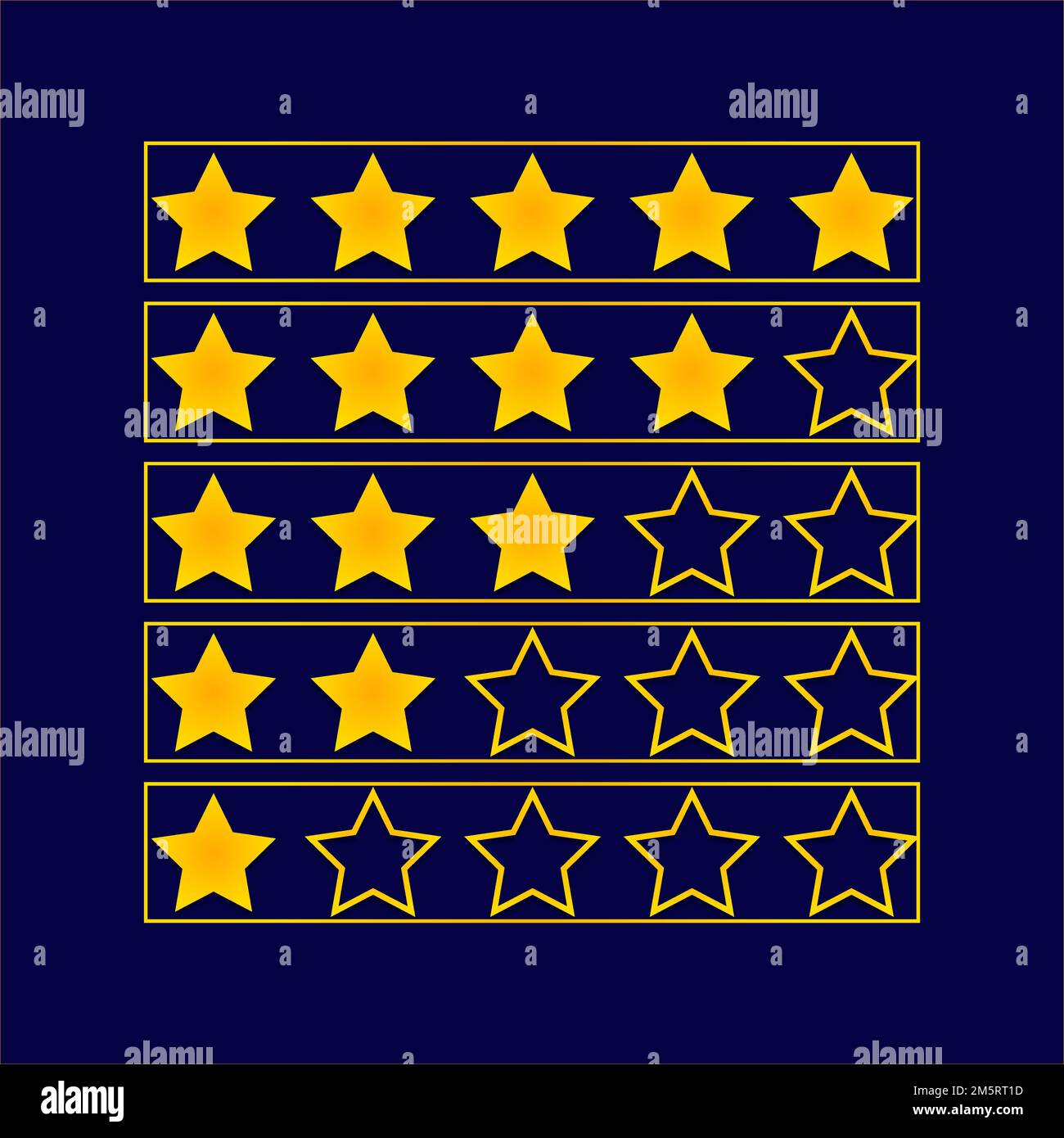 Five star review bundle Stock Vector Images - Alamy