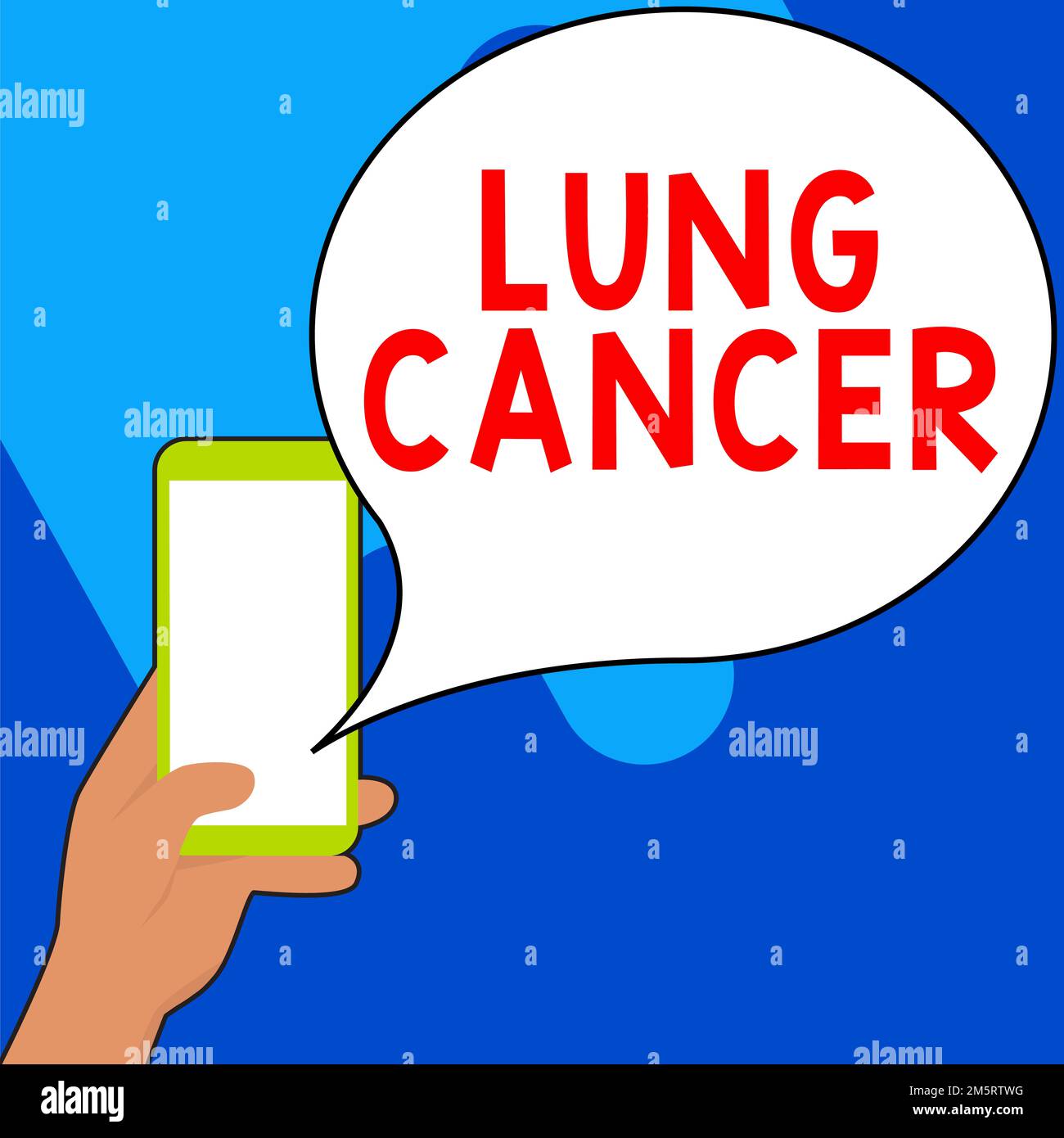 Conceptual caption Lung Cancer. Concept meaning Uncontrolled growth of ...