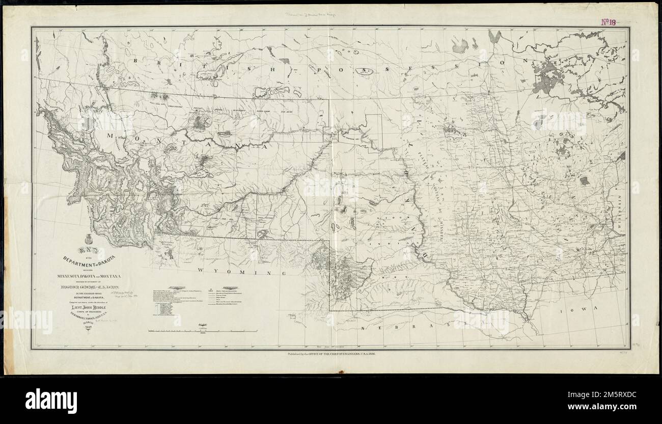 Map illustrating the plan of the defences of the Western & North