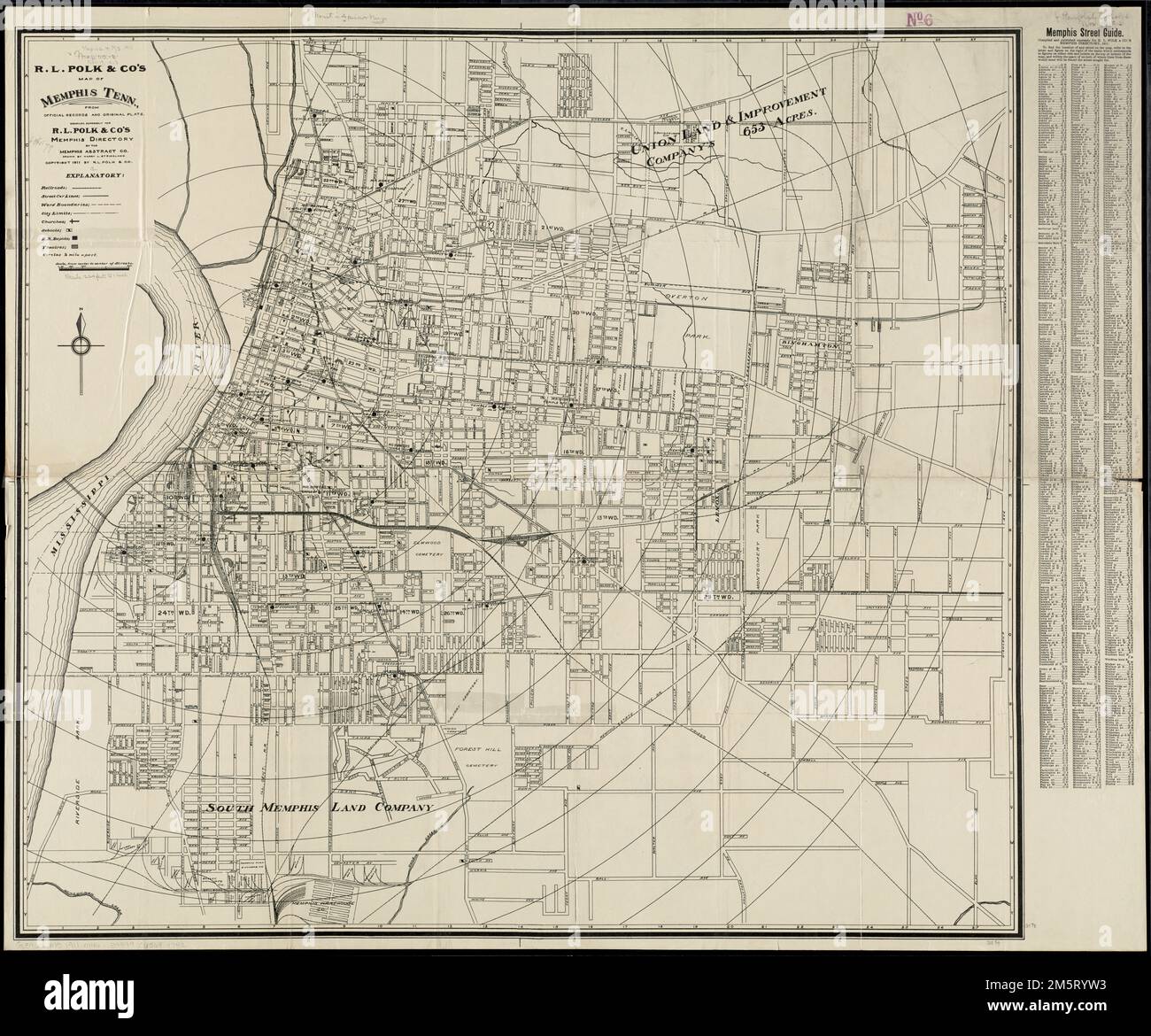 R.L. Polk & Co's map of Memphis, Tenn from official records and