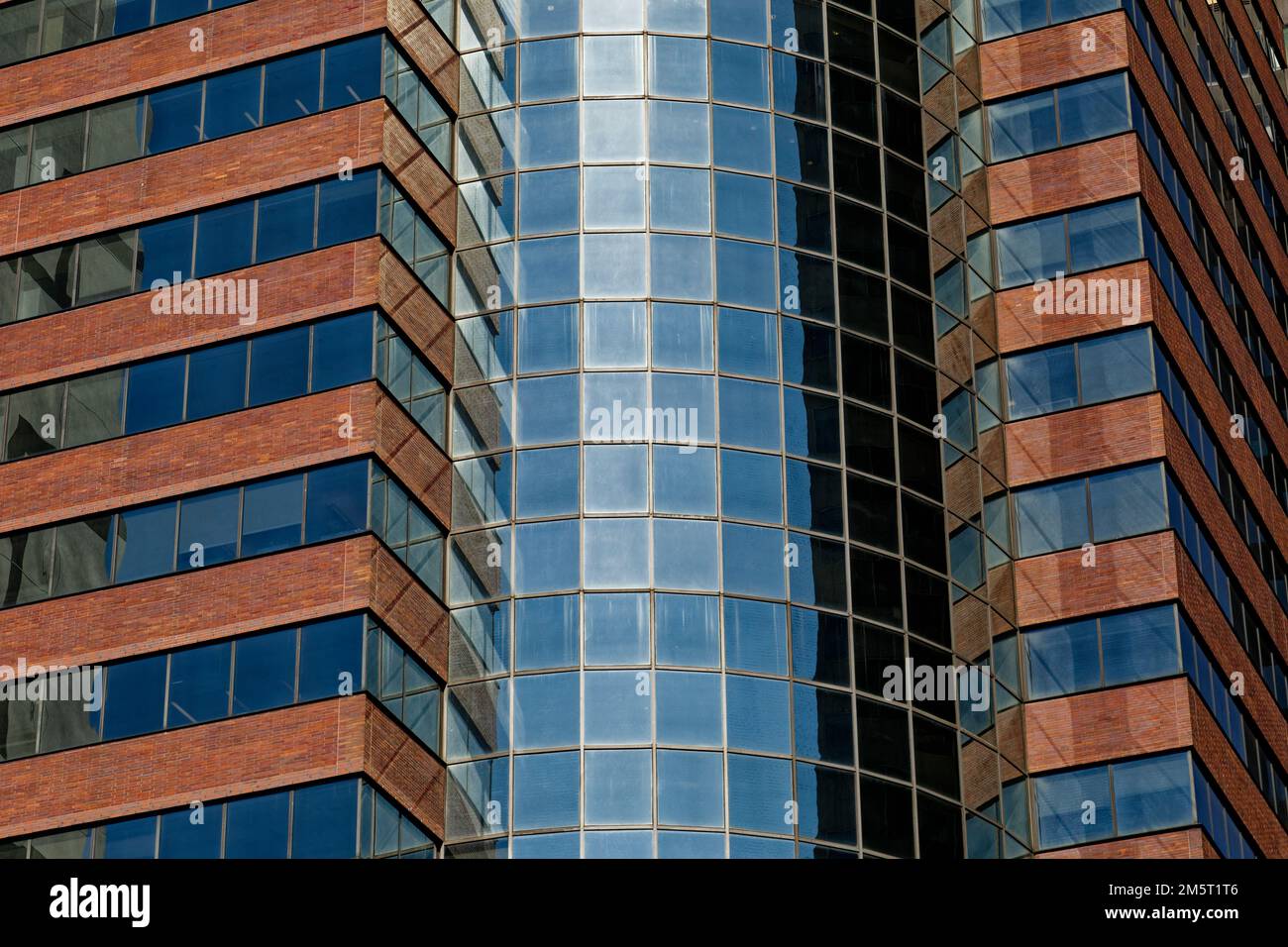 175 Water Street, the former AIG headquarters, sports bold cobalt