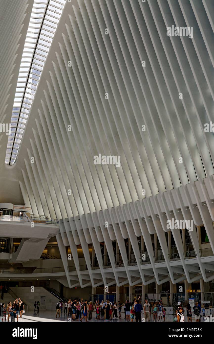 Oculus Ribs Oculus' pure white ribs soar over the World Trade Center Transportation ...