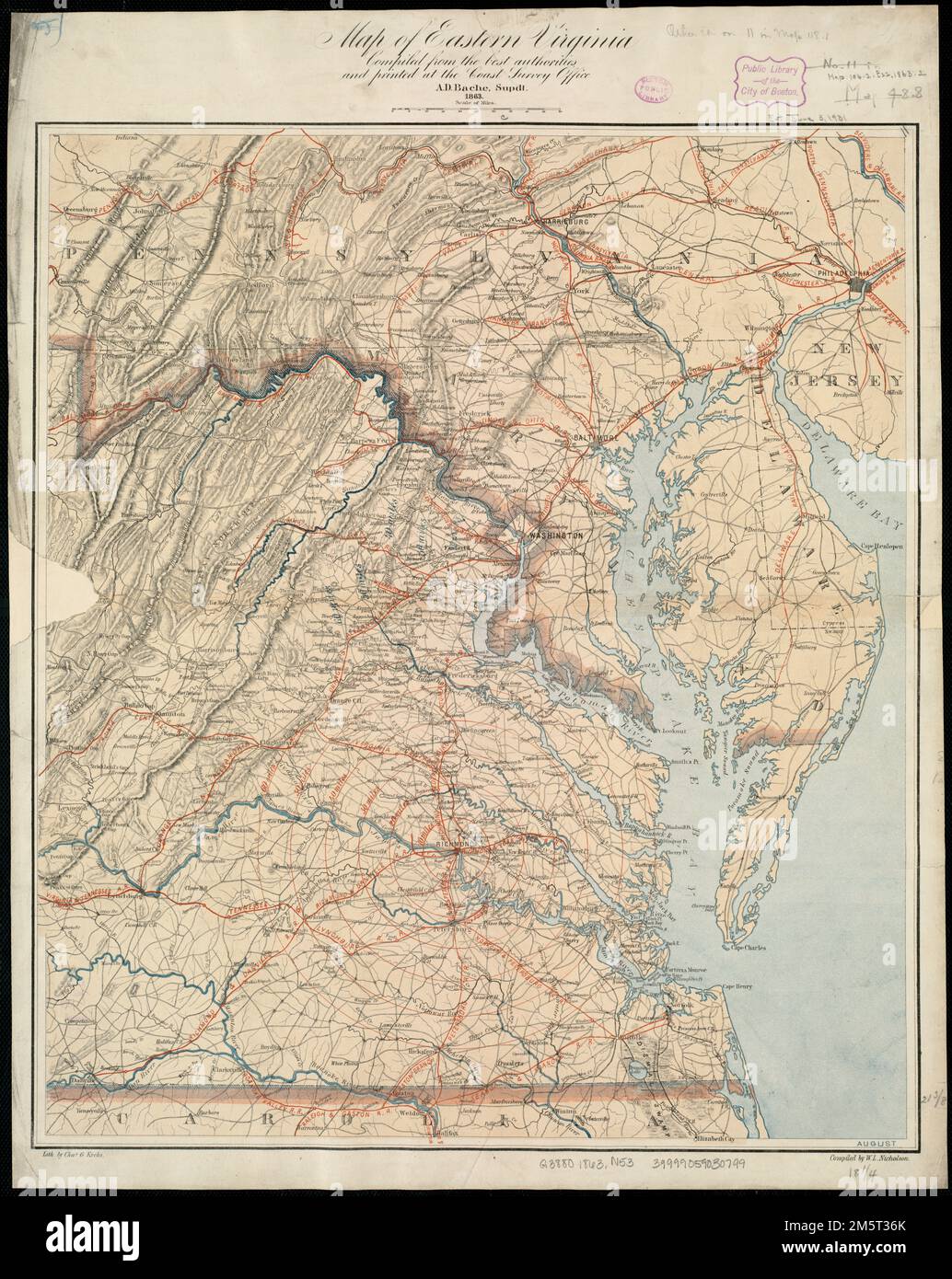 Map of eastern pennsylvania hires stock photography and images Alamy