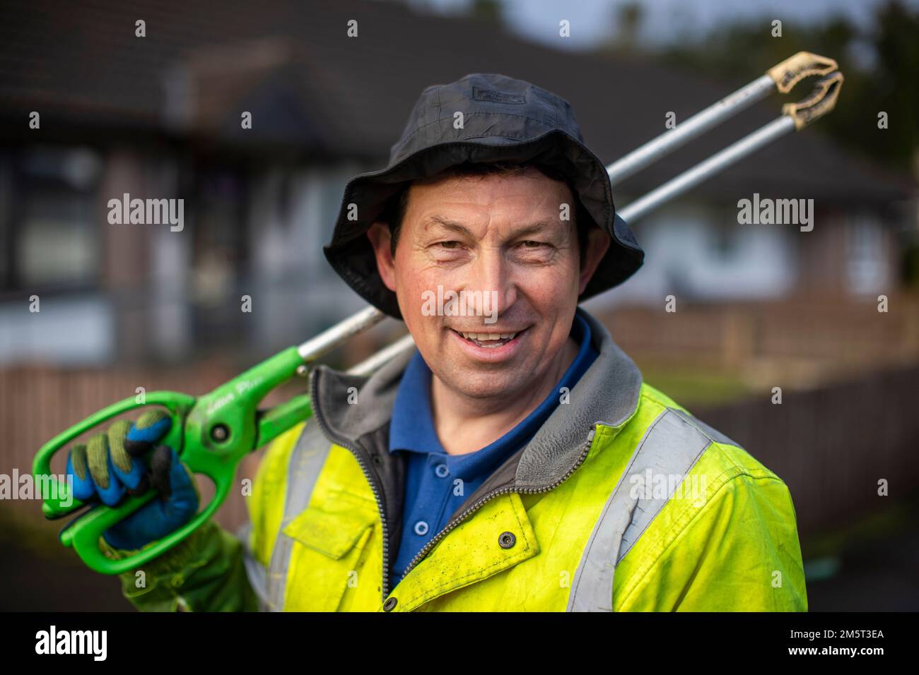 Stephen Burns, road sweeper for Mid and East Antrim Borough Council
