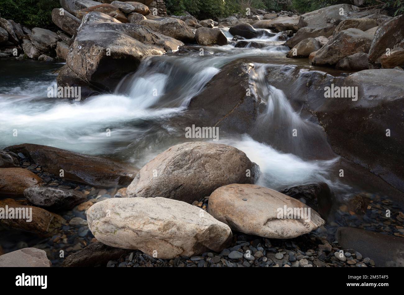 TN00103-00....Tennessee - West Prong Pigeon River in Great Smoky Mountains National Park. Stock Photo