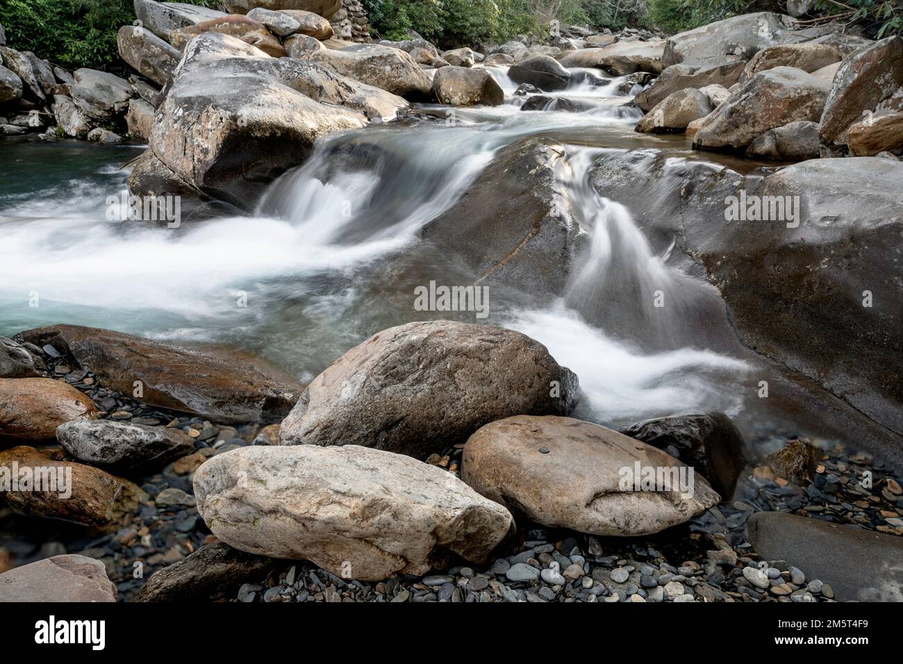 TN00106-00....Tennessee - West Prong Pigeon River in Great Smoky Mountains National Park. Stock Photo