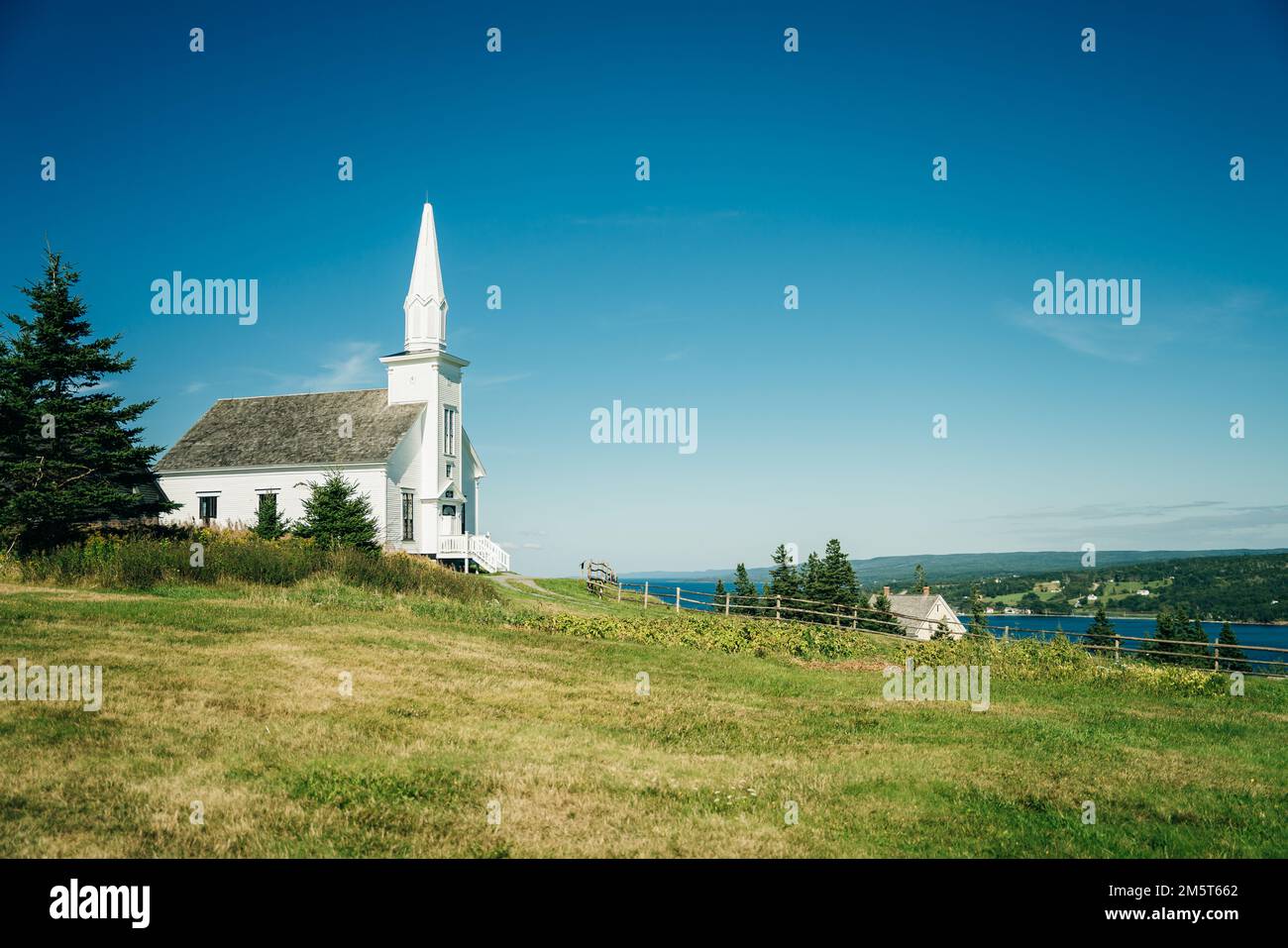 Historic church at Highland Village Museum Iona Cape Breton with Great