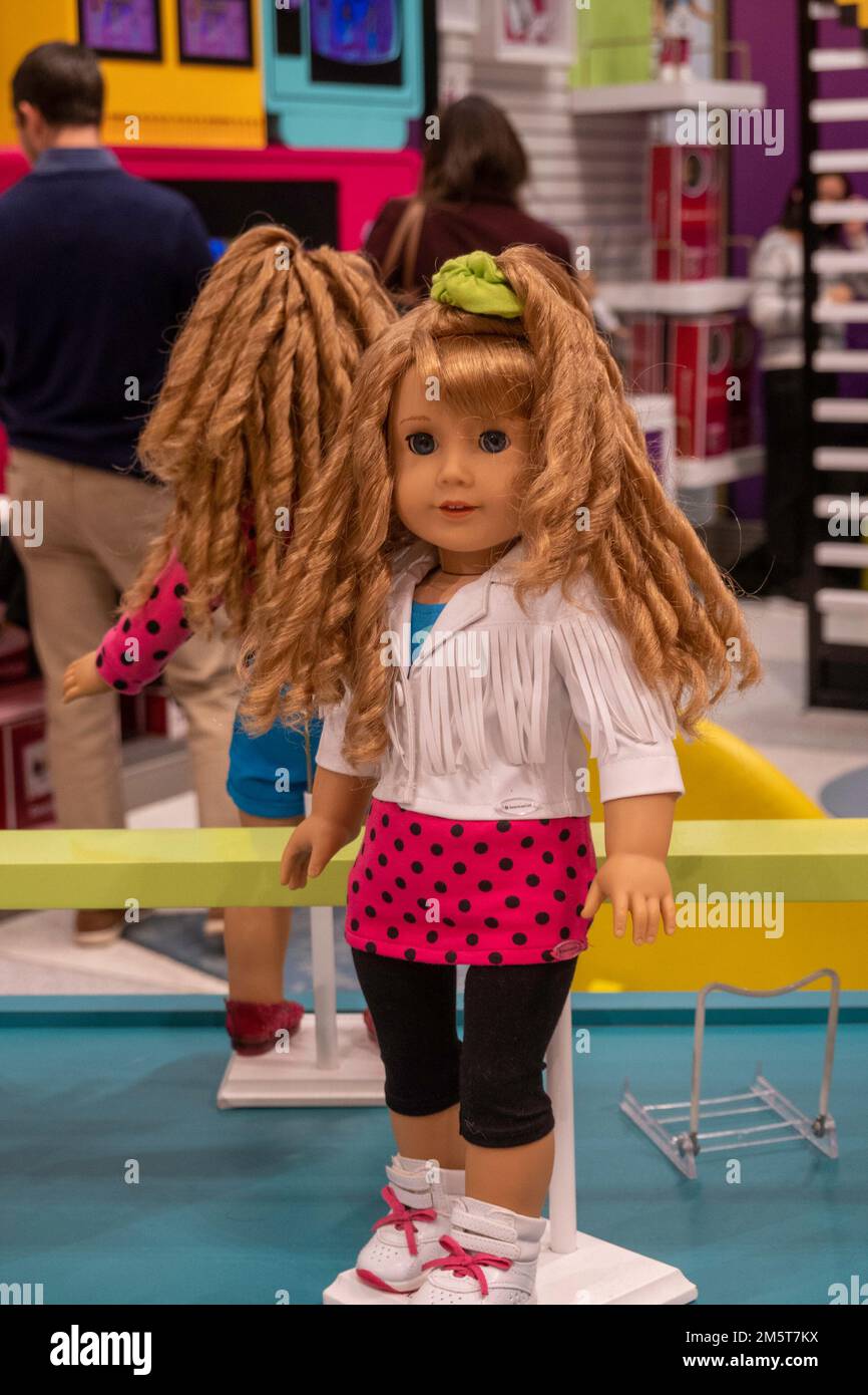 The American Girl Store in Rockefeller Center is popular, New York City