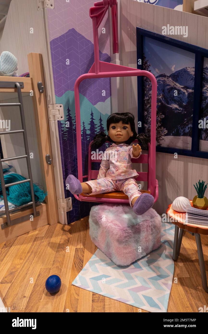 The American Girl Store in Rockefeller Center is popular, New York City