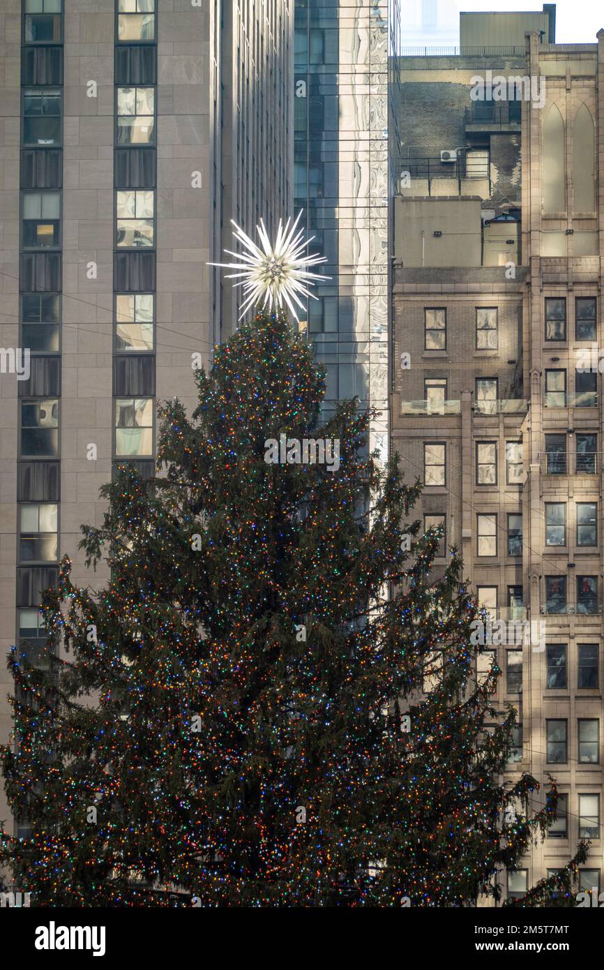 The Rockefeller Center Christmas Tree, 2022, NYC, USA Stock Photo Alamy